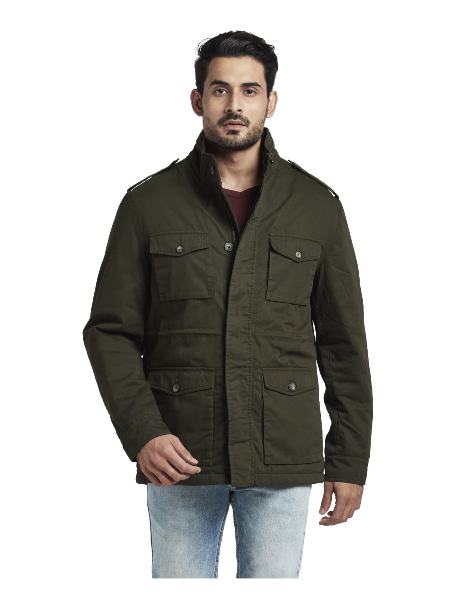 TOTÊME Army Jacket in Khaki Green | Endource