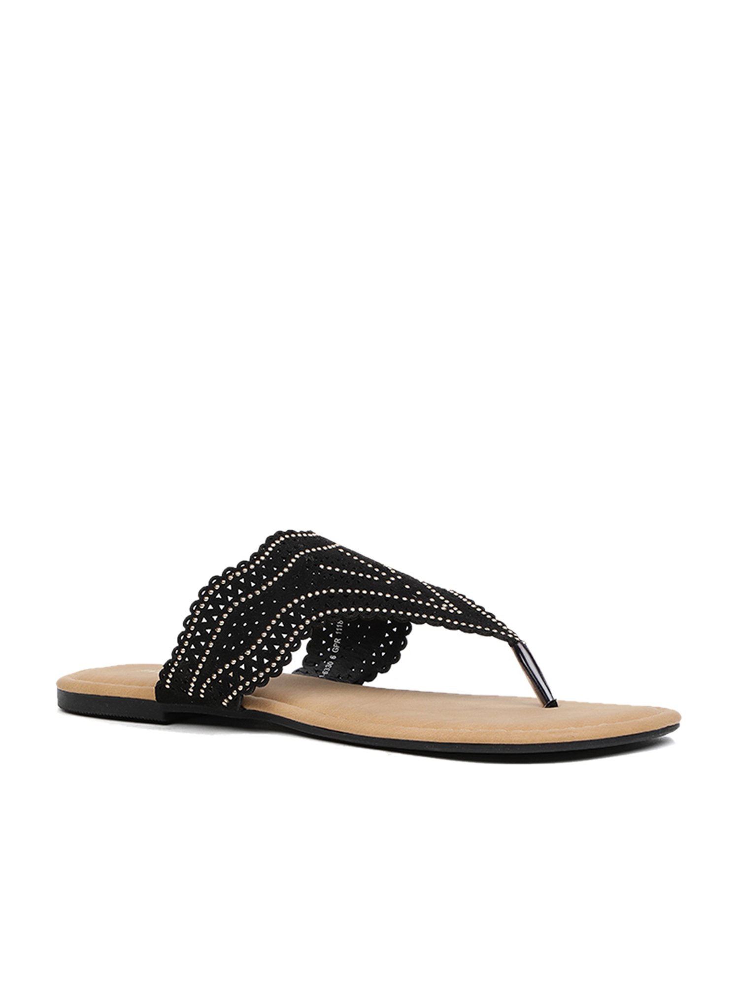 Women's Flat Thong Sandals, Black Thong Sandals