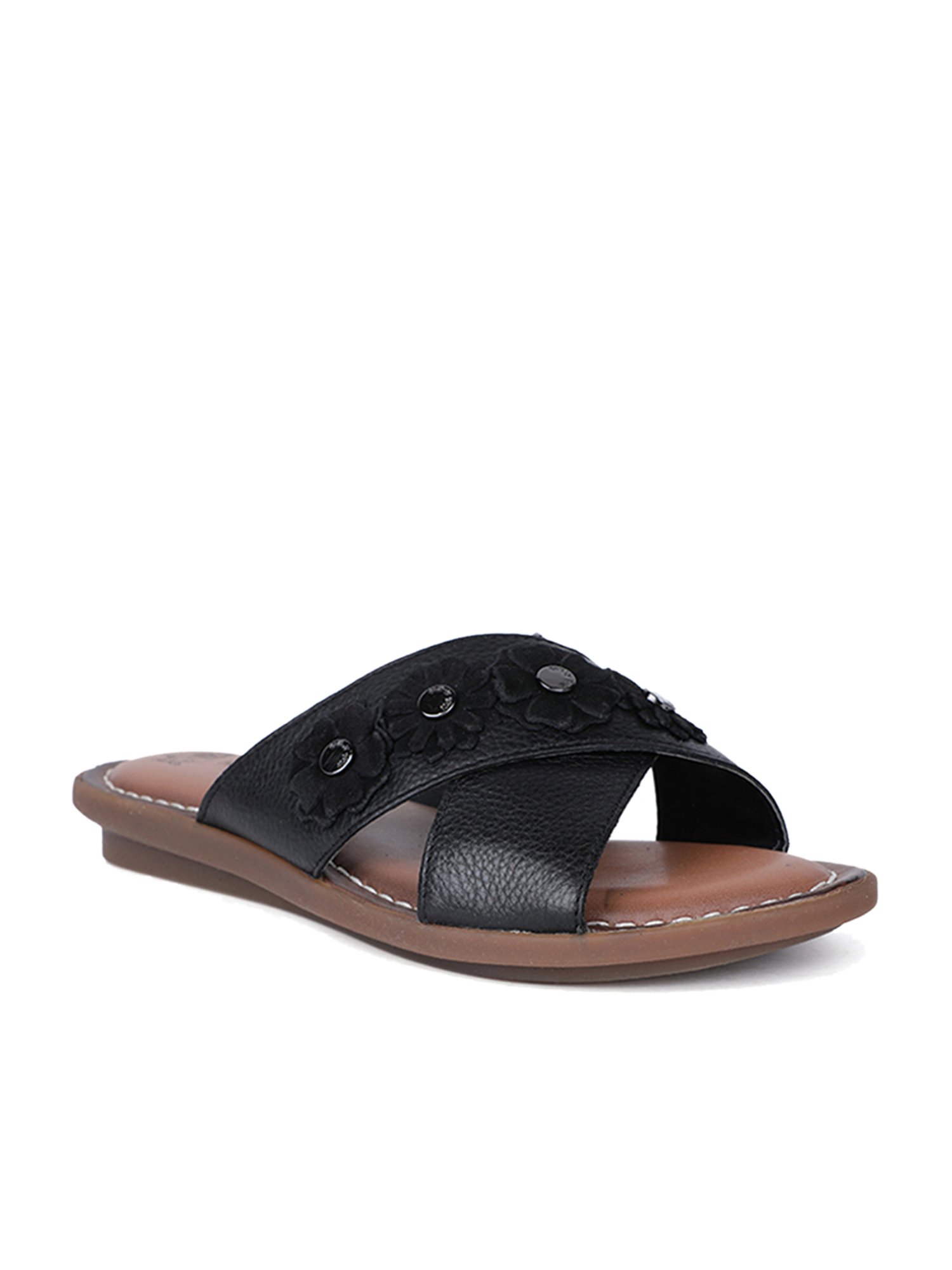 Buy Black Women's Sandals - The Glide Black | Tresmode