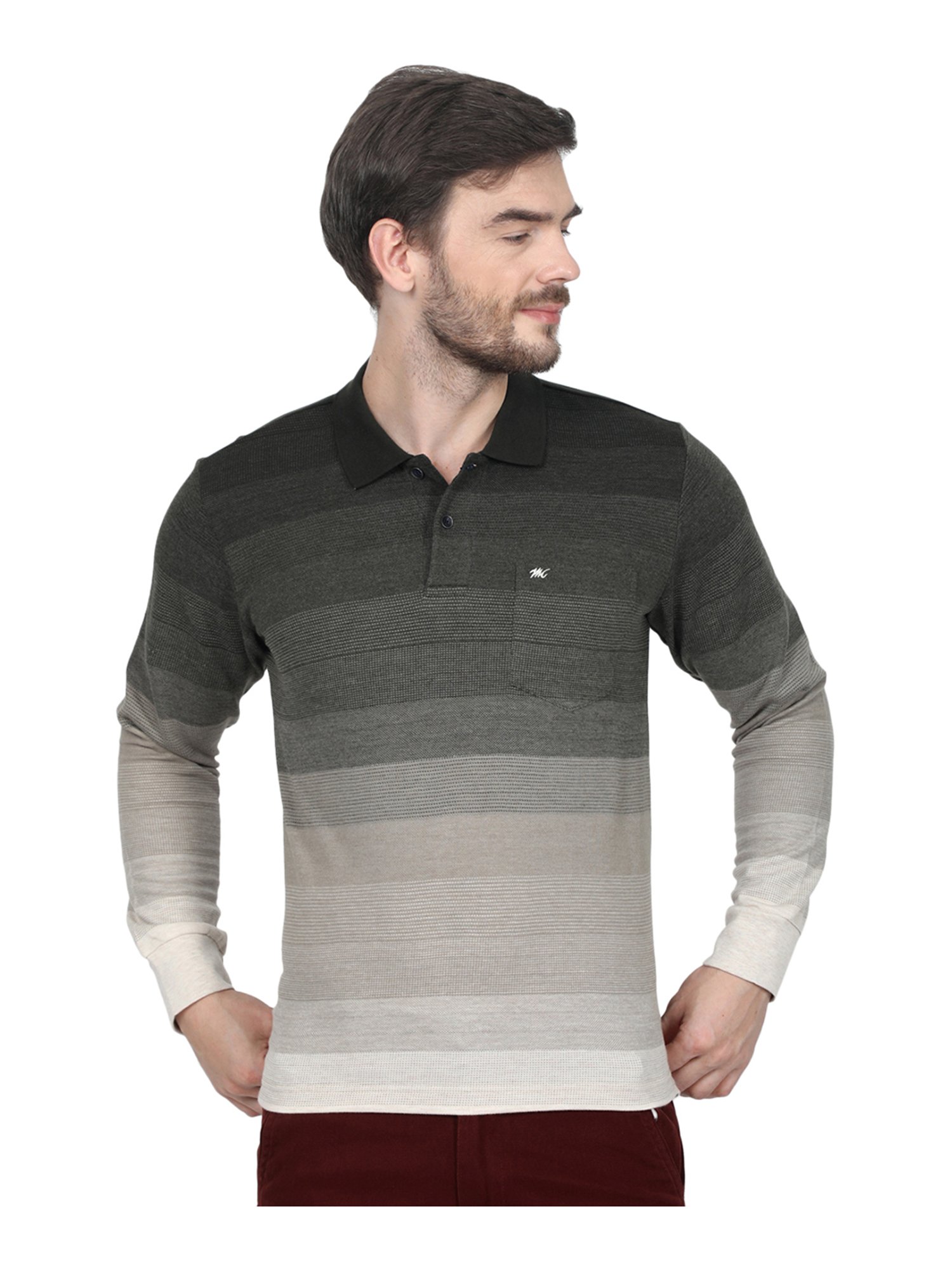 Buy Monte Carlo Grey Polo T-Shirt for 
