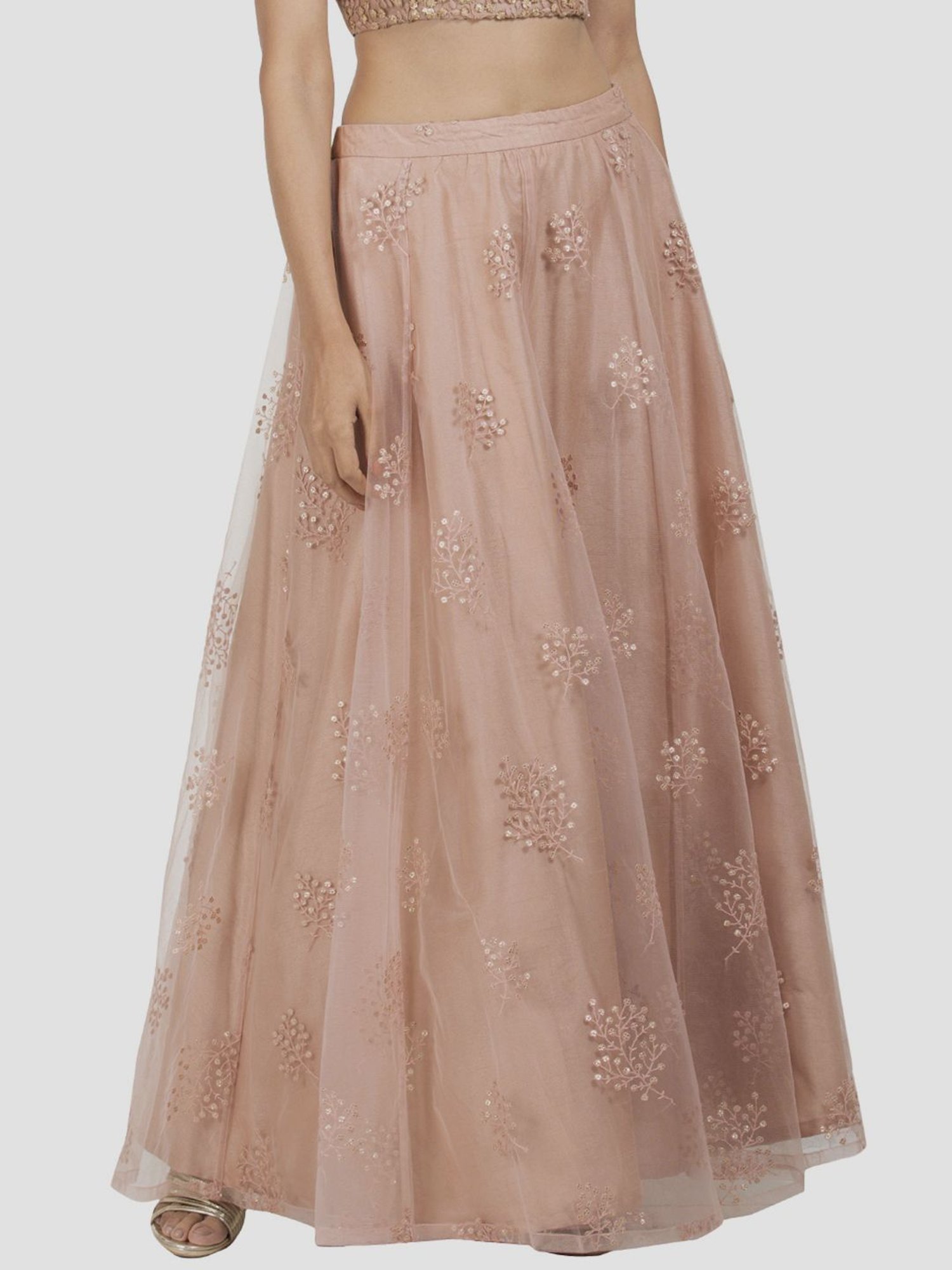 Buy Indya Pink Embroidered Skirt for Women Online @ Tata CLiQ