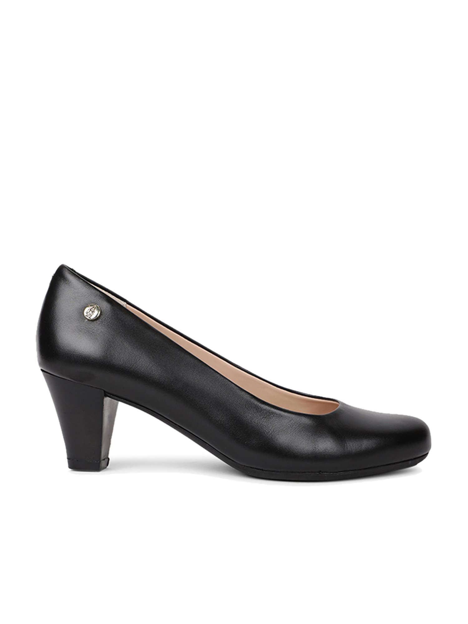 Hush puppies black pumps best sale