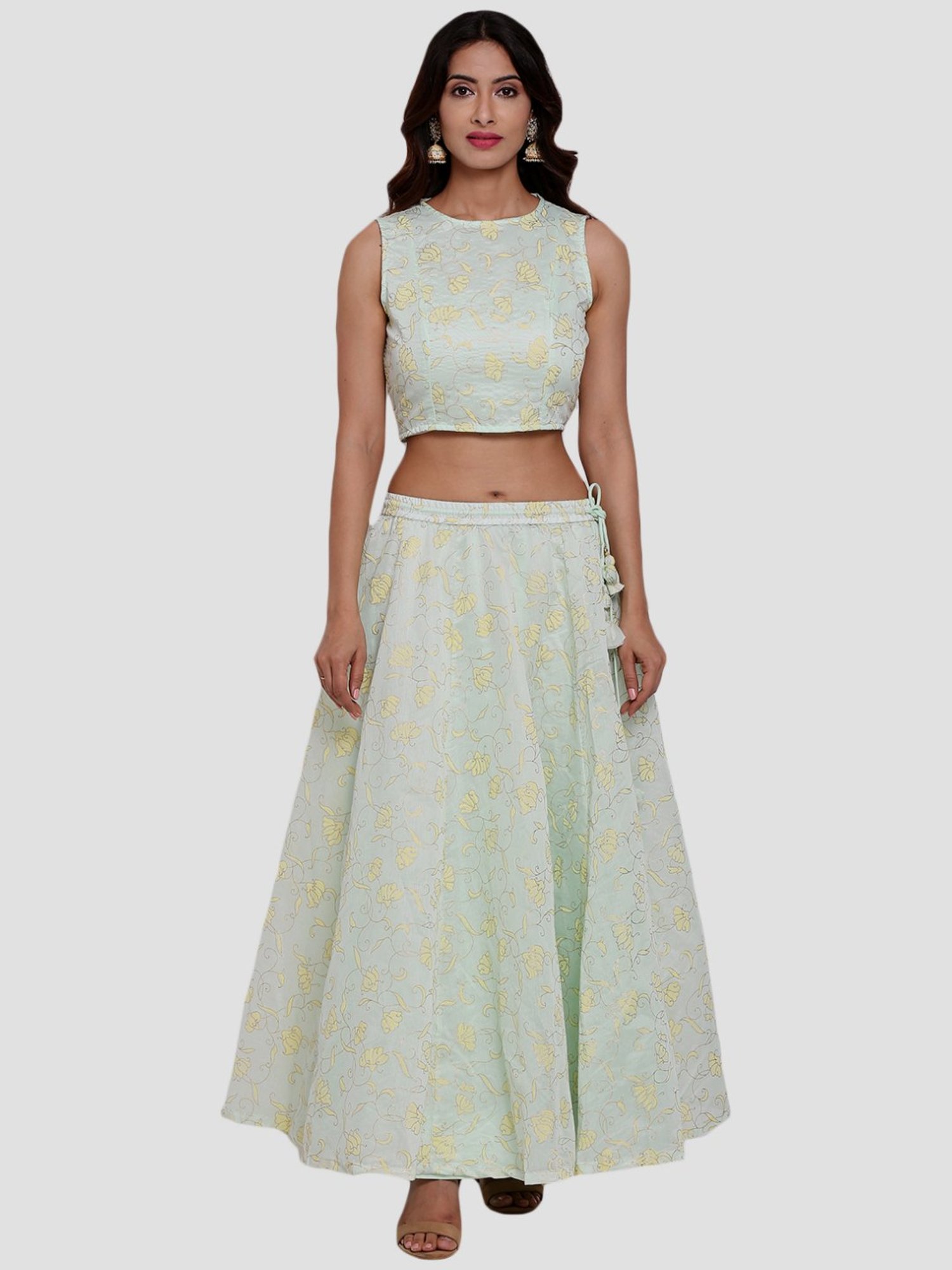 crop top and skirt set online india