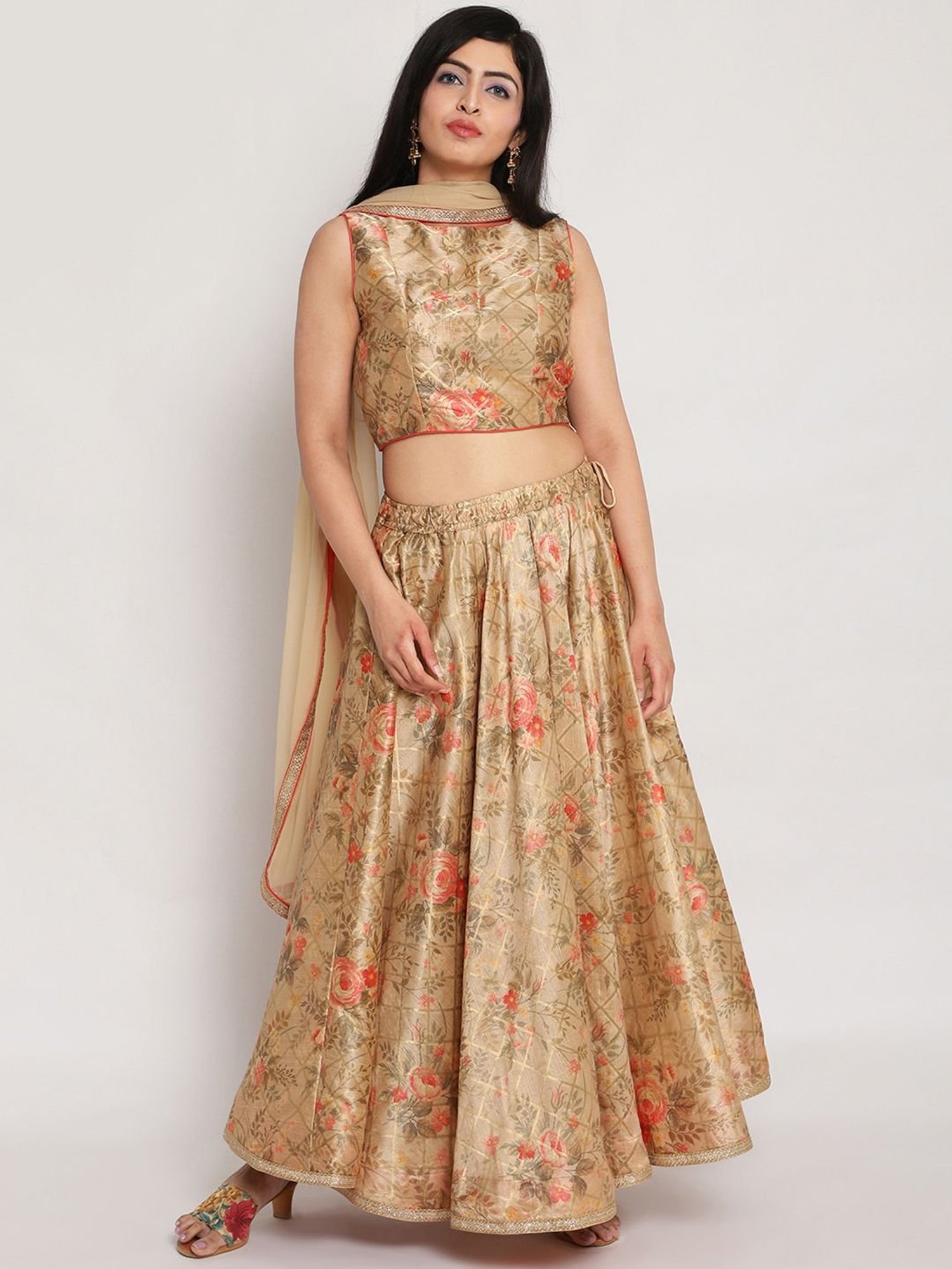 biba crop top lehenga