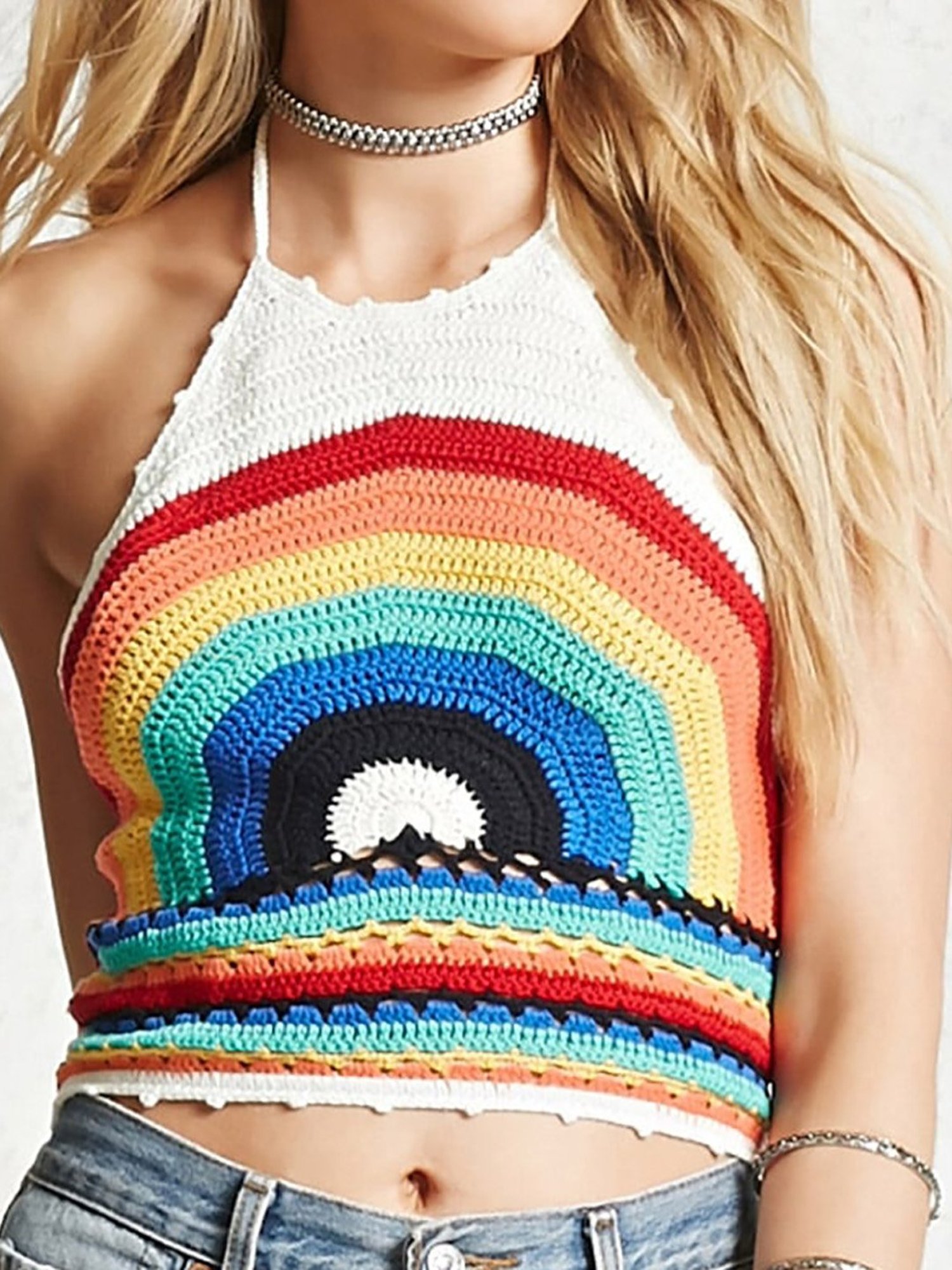 Forever 21 rainbow store top