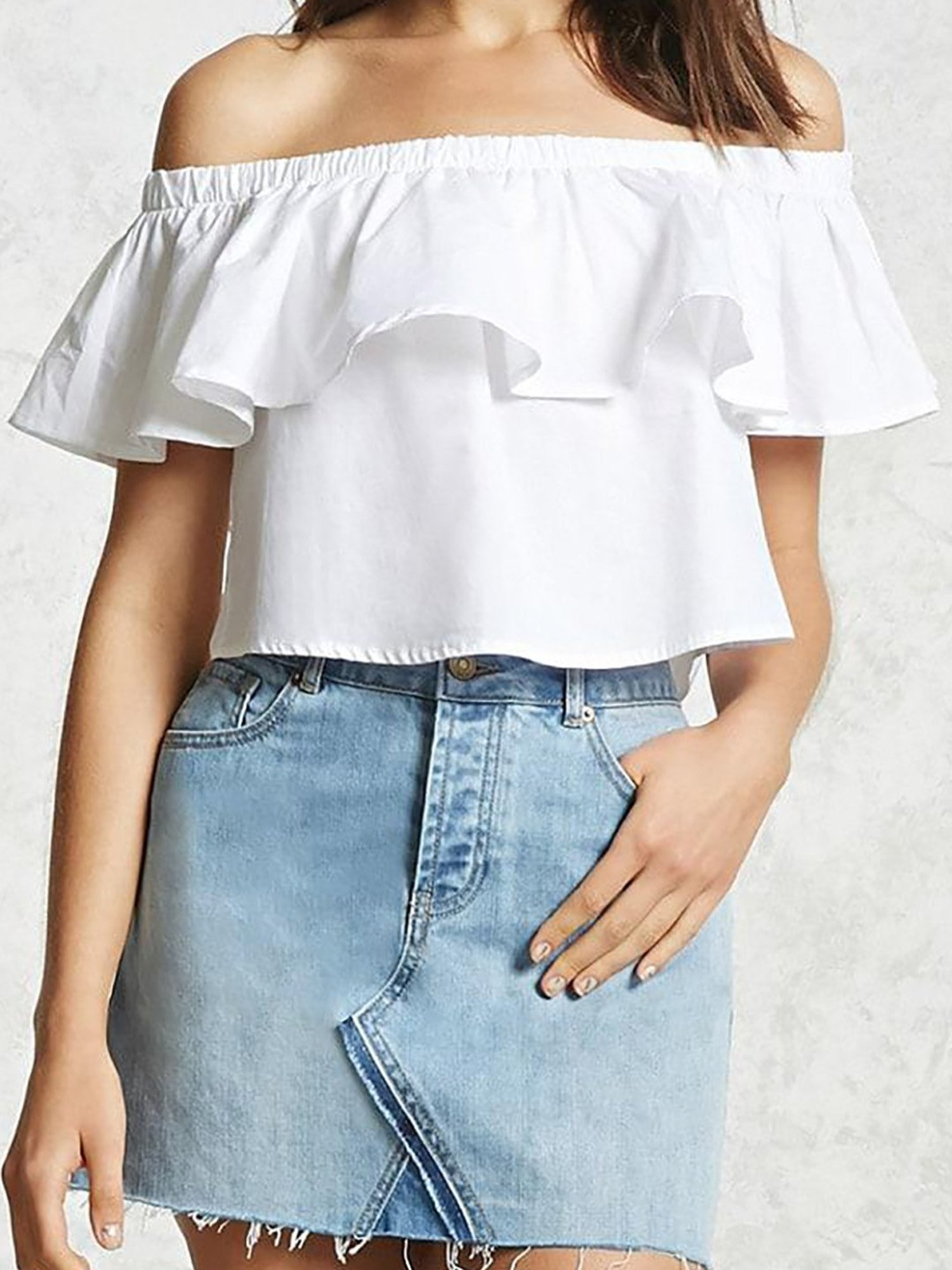 white off the shoulder tops for women