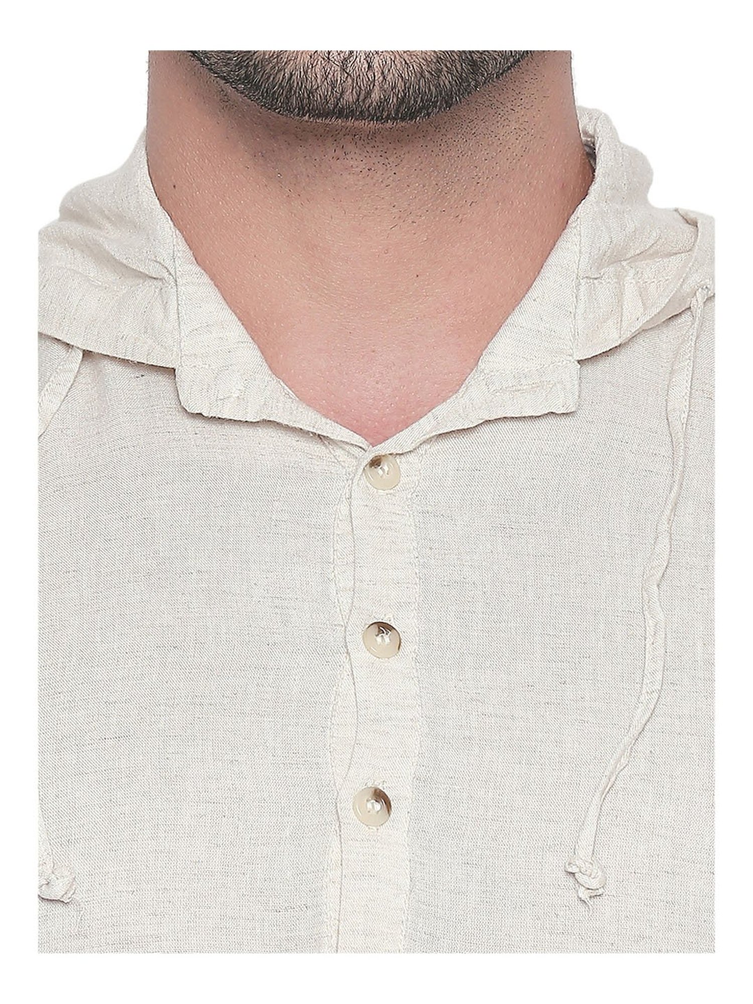 Mufti white hooded clearance shirt