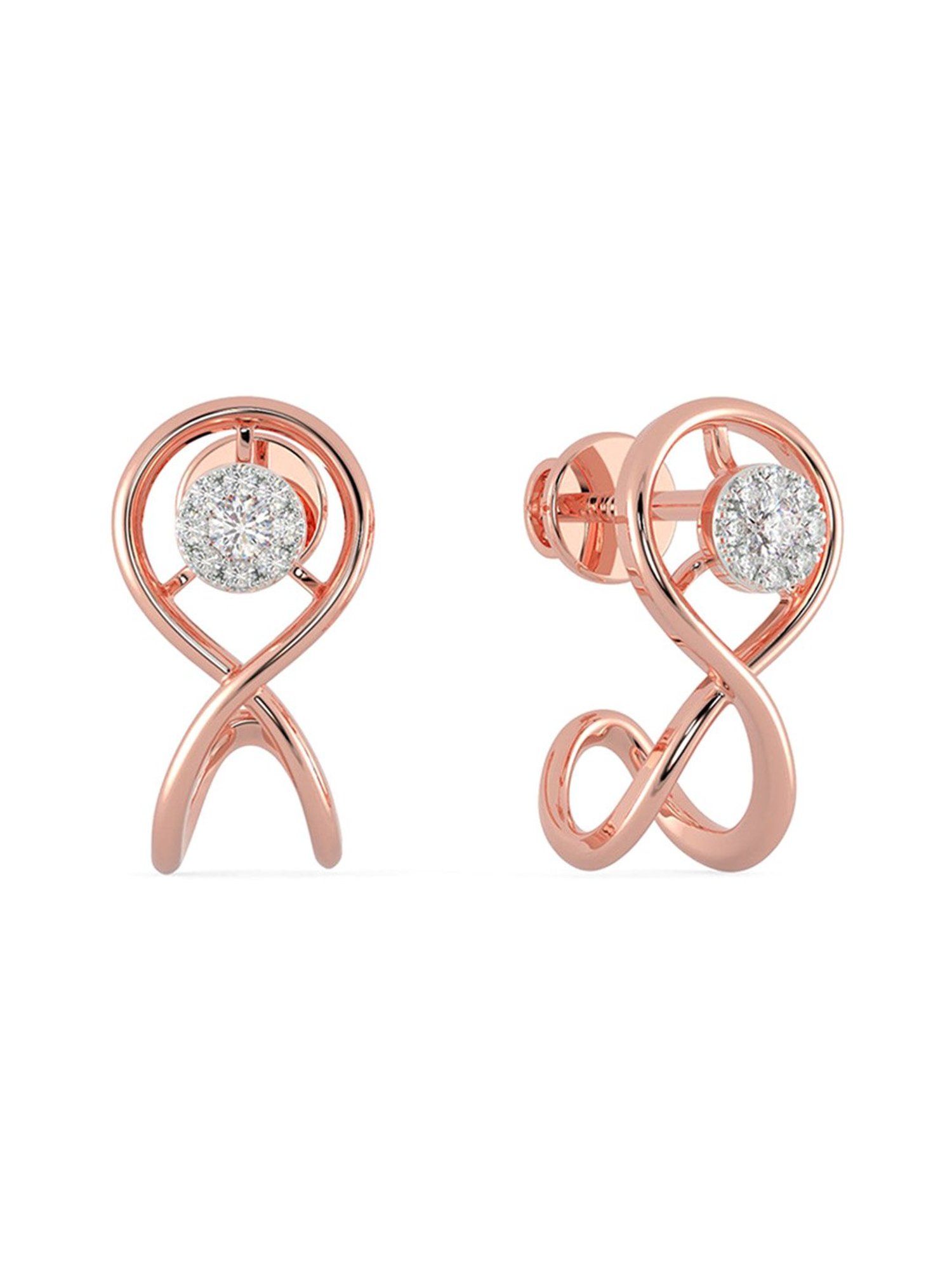 Small Tri Color Infinity Dangle Earrings | Solid Gold Earrings | Fine  Jewelry – Helen Ficalora