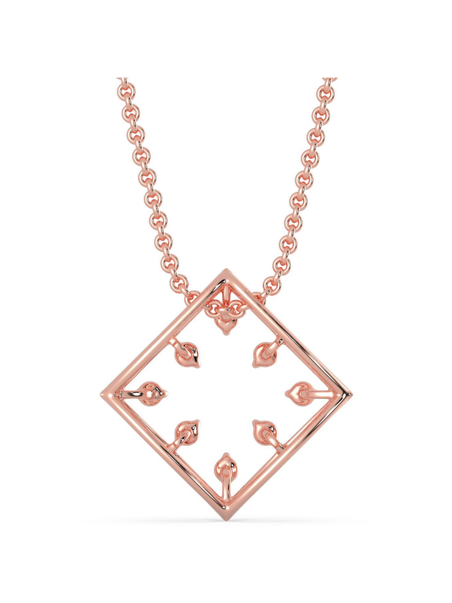 Star Blossom Necklace, Pink Gold And Diamonds
