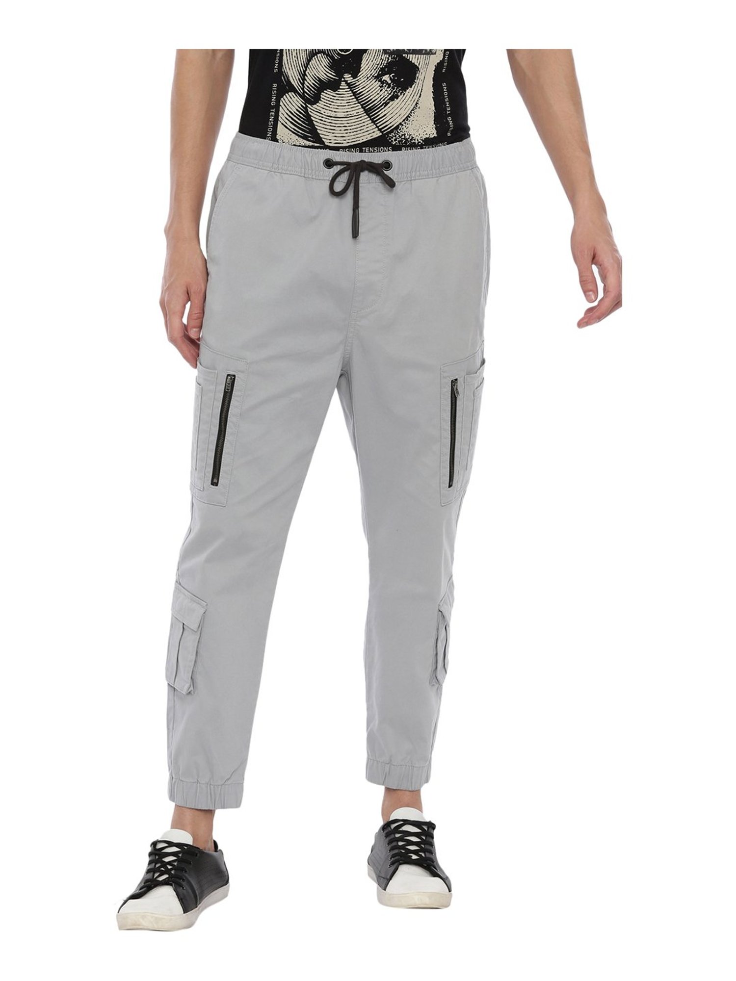 Buy BREAKBOUNCE Solid Cotton Regular Fit Mens Track Pants  Shoppers Stop