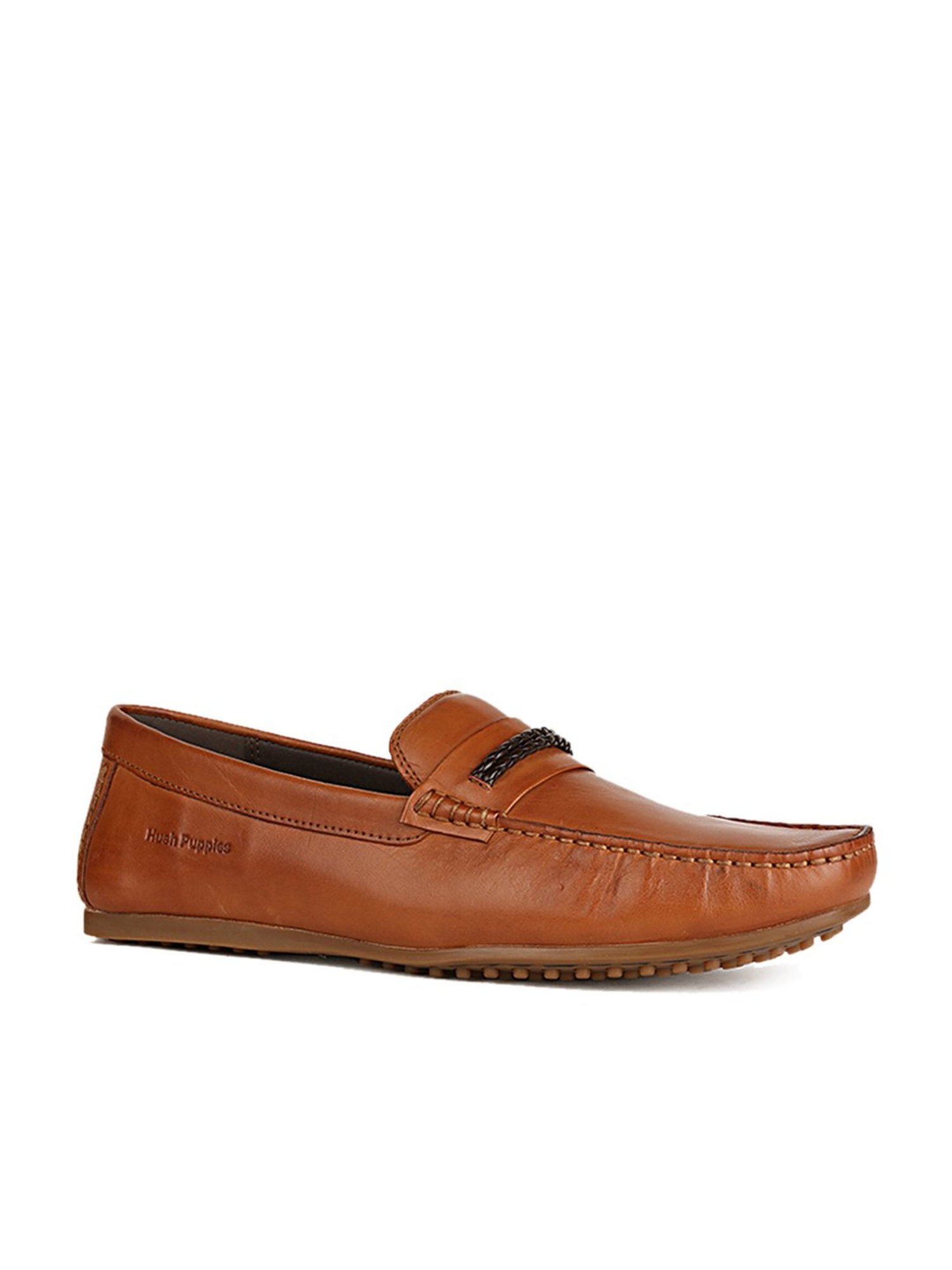 Hush puppies store brown casual shoes