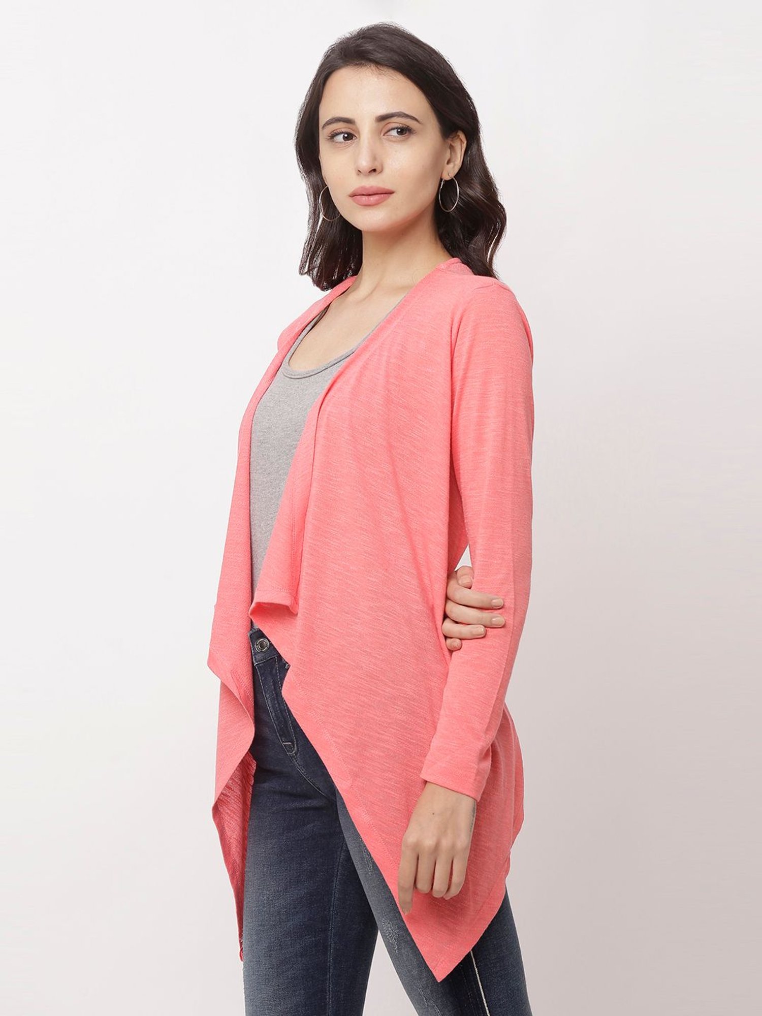 Buy Globus Coral Textured Shrug for 