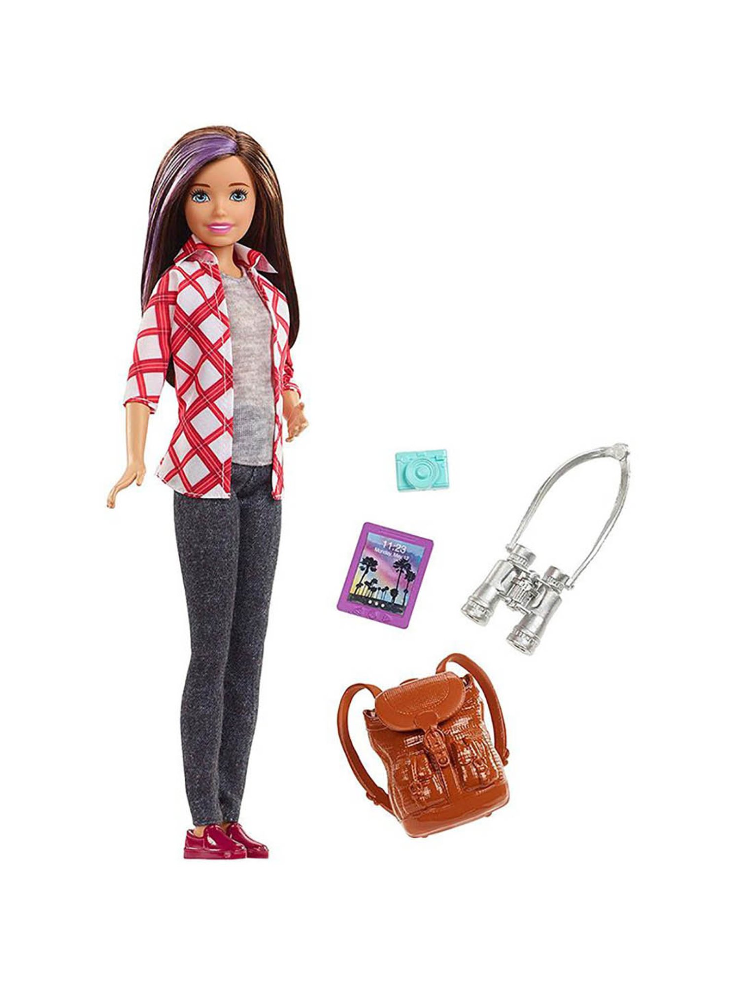 Barbie travel lead doll online