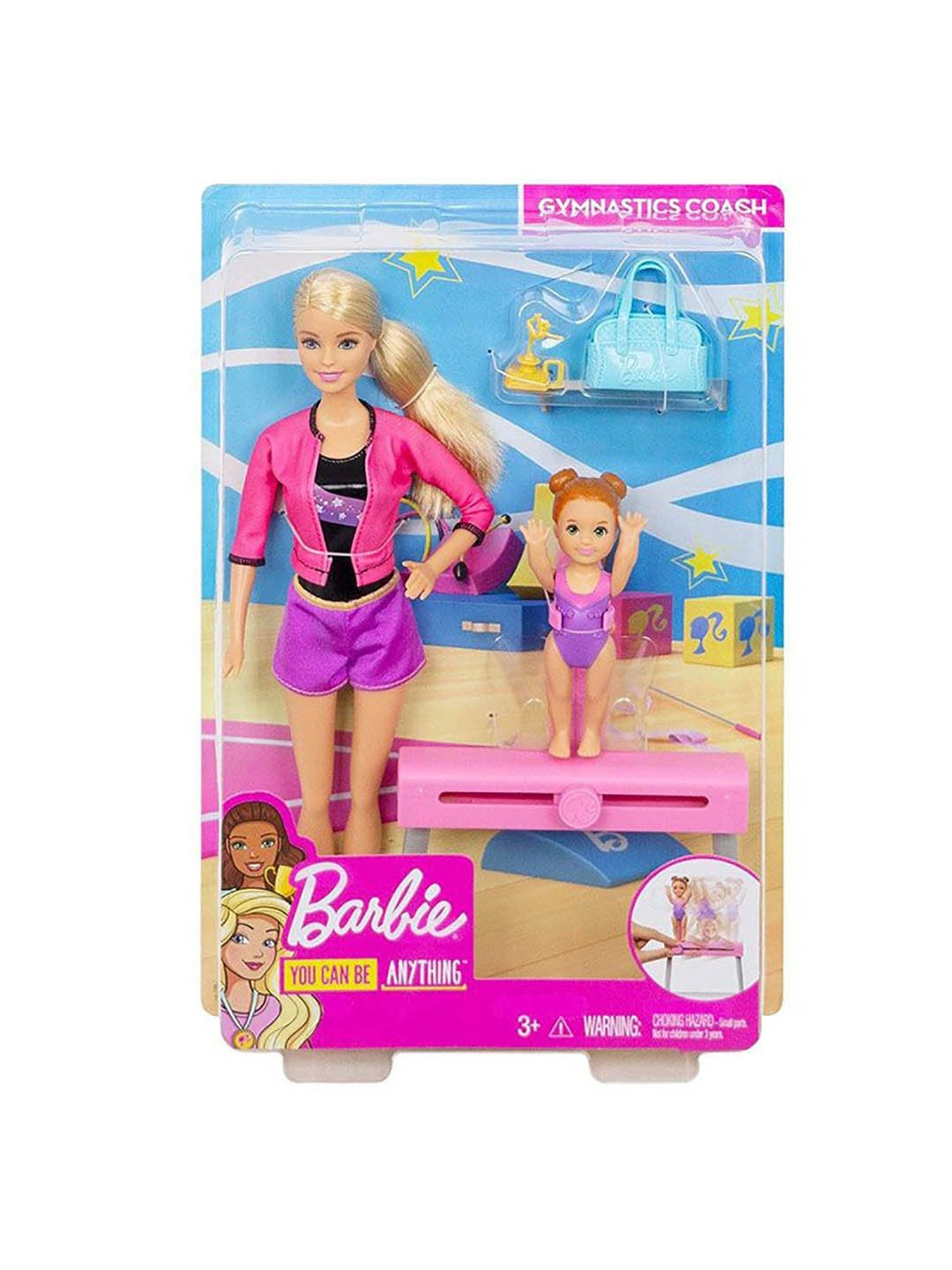 Barbie Gymnastics Coach Dolls \u0026 Playset. barbie doing gymnastics. 
