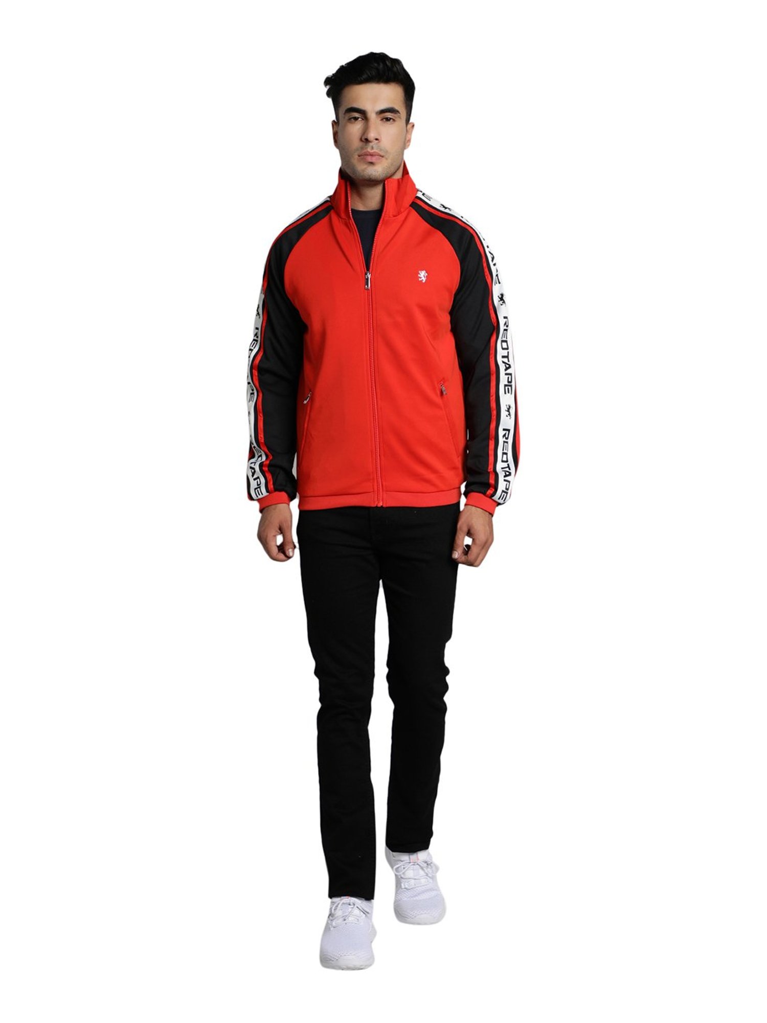 Buy Red Tape Black Jacket Online