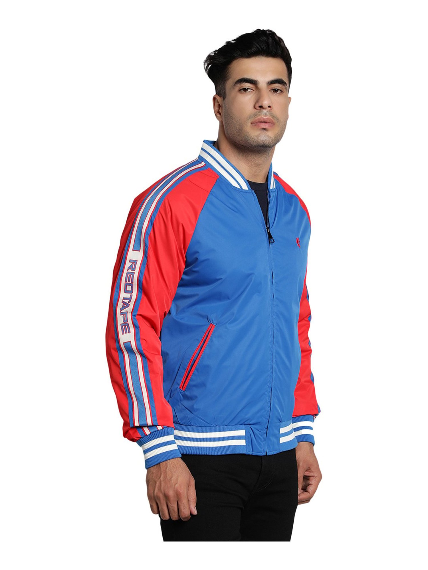 Meca Sportswear Men's Blue Red Long Sleeve Varsity Jacket Size XL Made –  Shop Thrift World