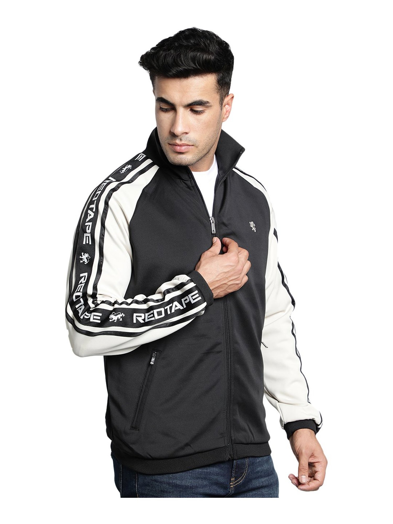 Buy Red Tape Men's Regular Fit Jacket (RFJ0091_Black_XXL at Amazon.in