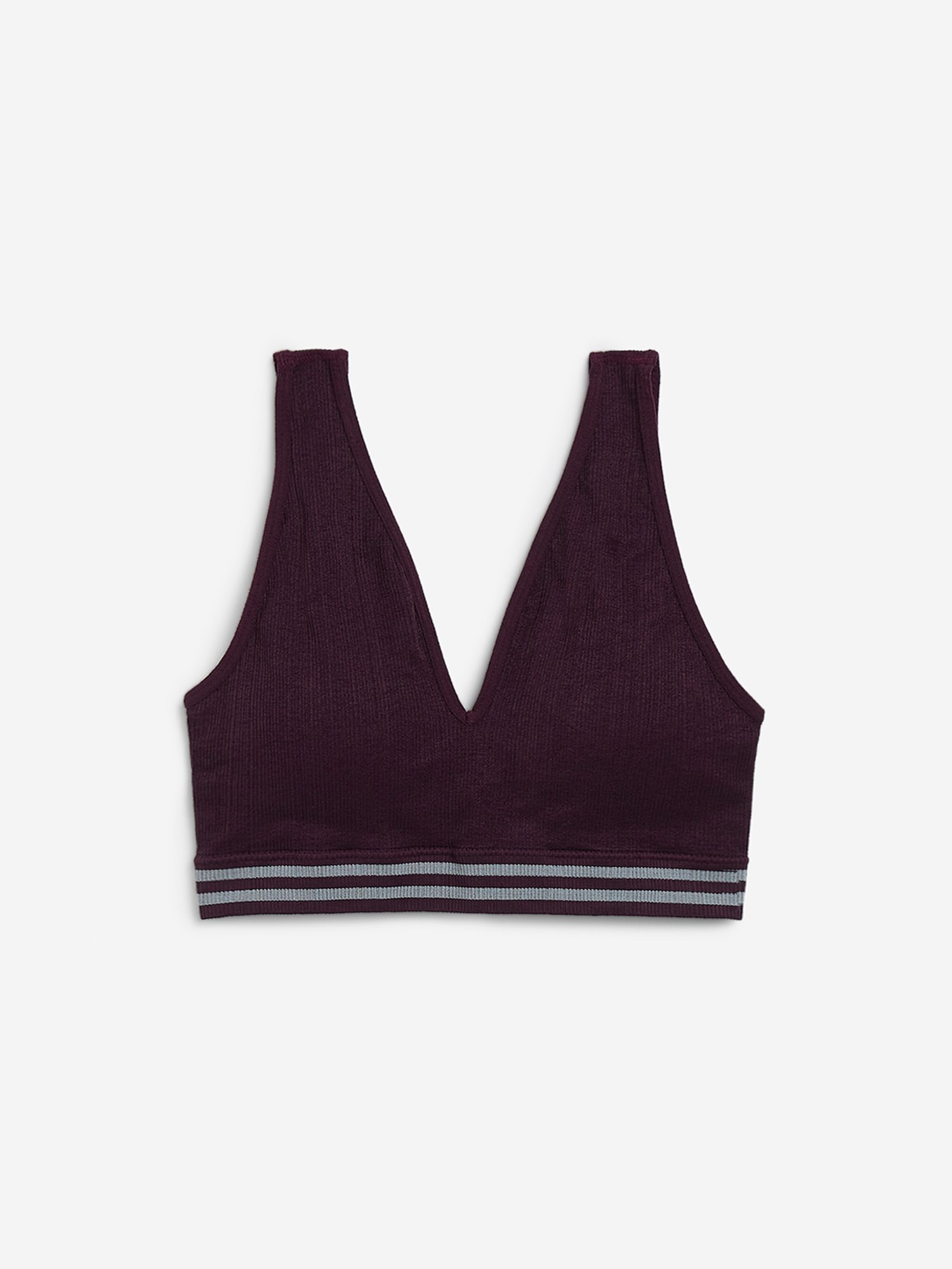 Superstar by Westside Black Padded Plunge Sports Bra