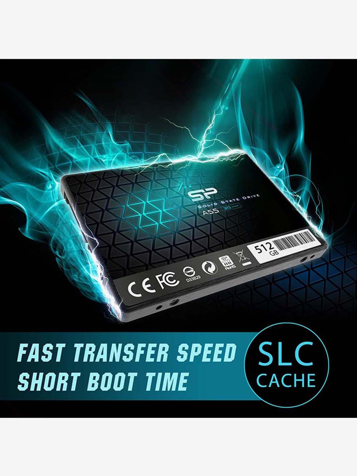Buy Silicon Power A55 SP512GBSS3A55S25 2.5 Inch SATA III 512GB SSD