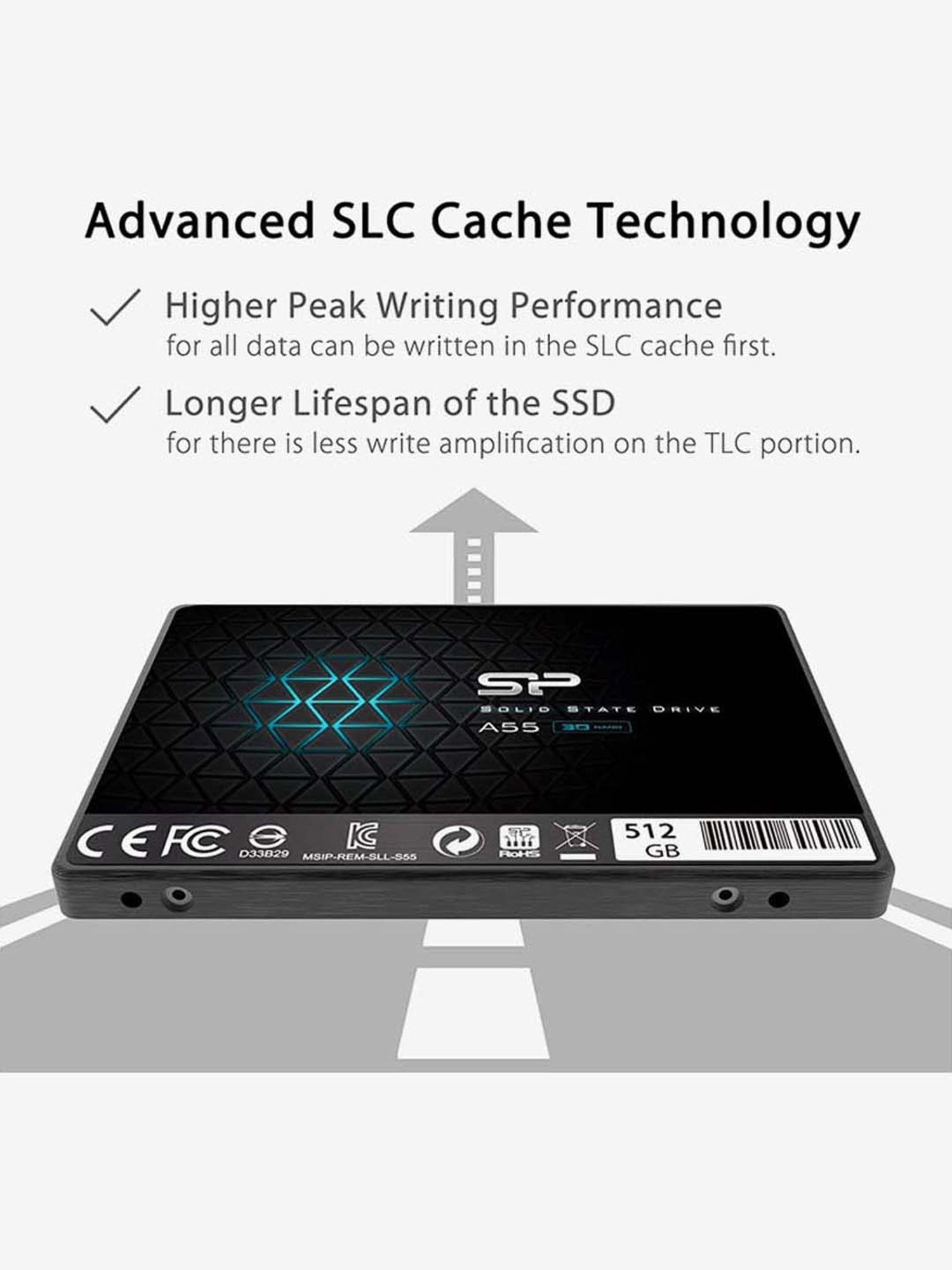 Buy Silicon Power A55 SP512GBSS3A55S25 2.5 Inch SATA III 512GB SSD