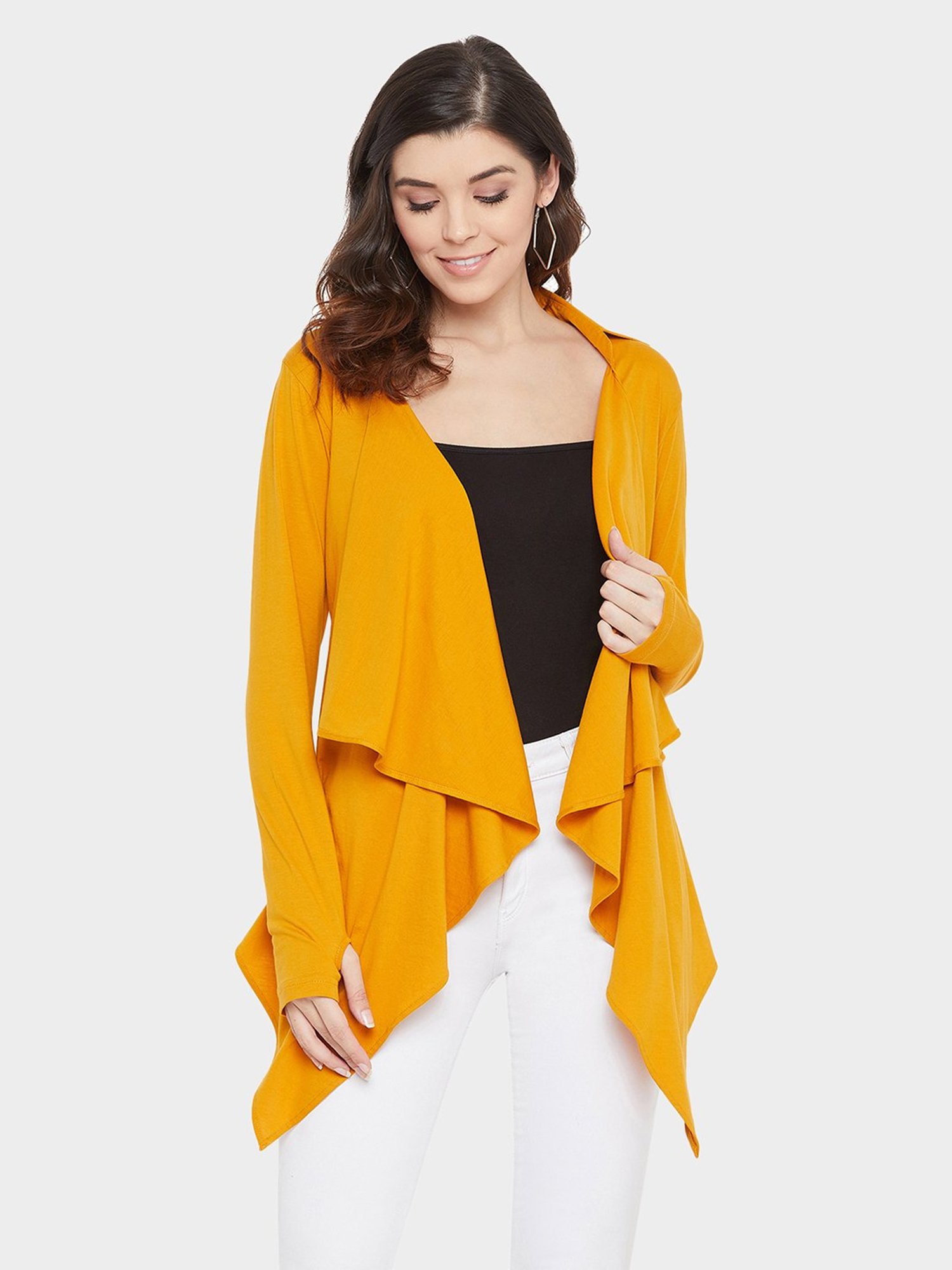 Yellow shrug sale sweater