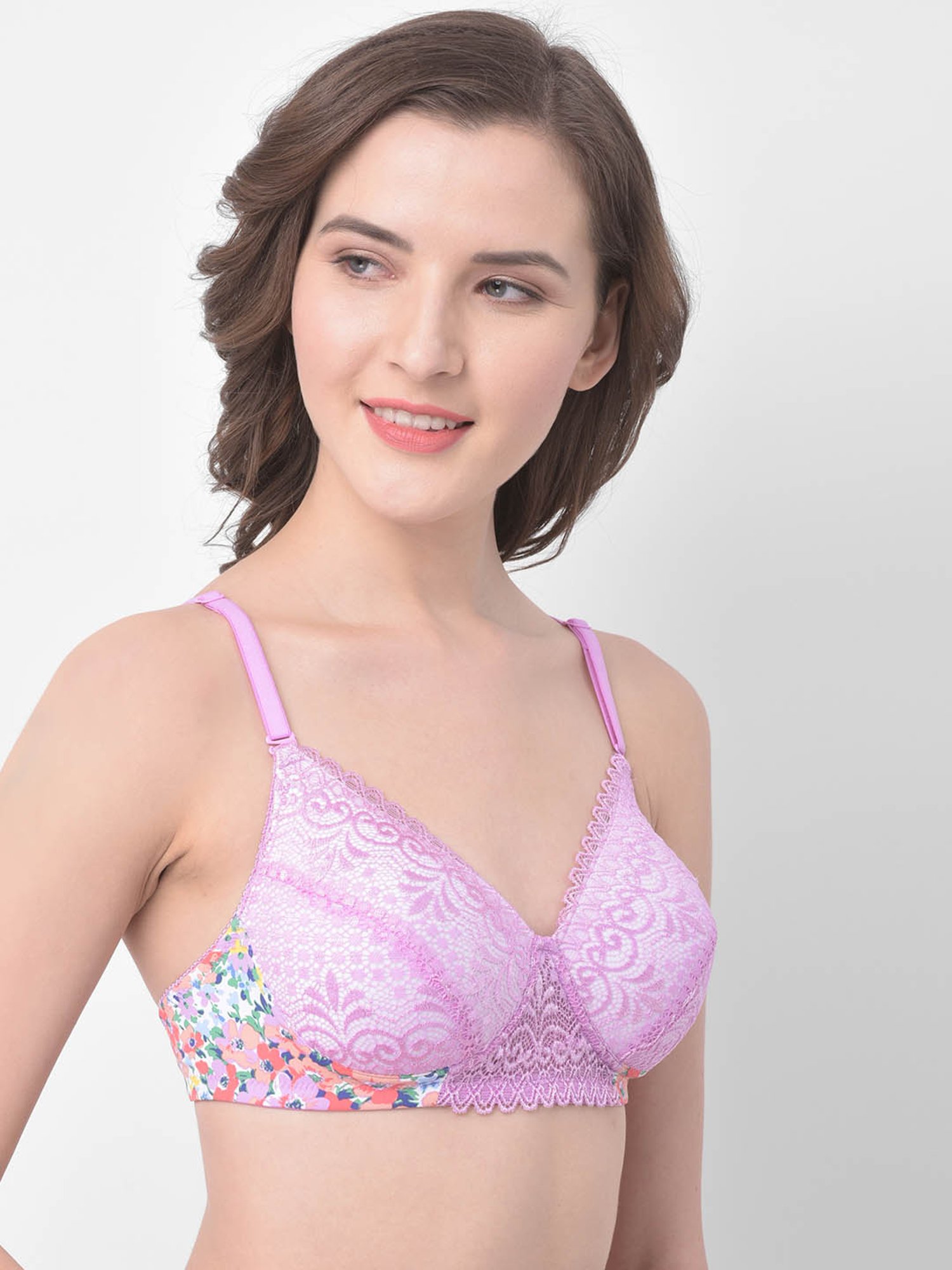 Buy Clovia Pink Non Wired Padded Full Coverage Bra for Women Online @ Tata  CLiQ