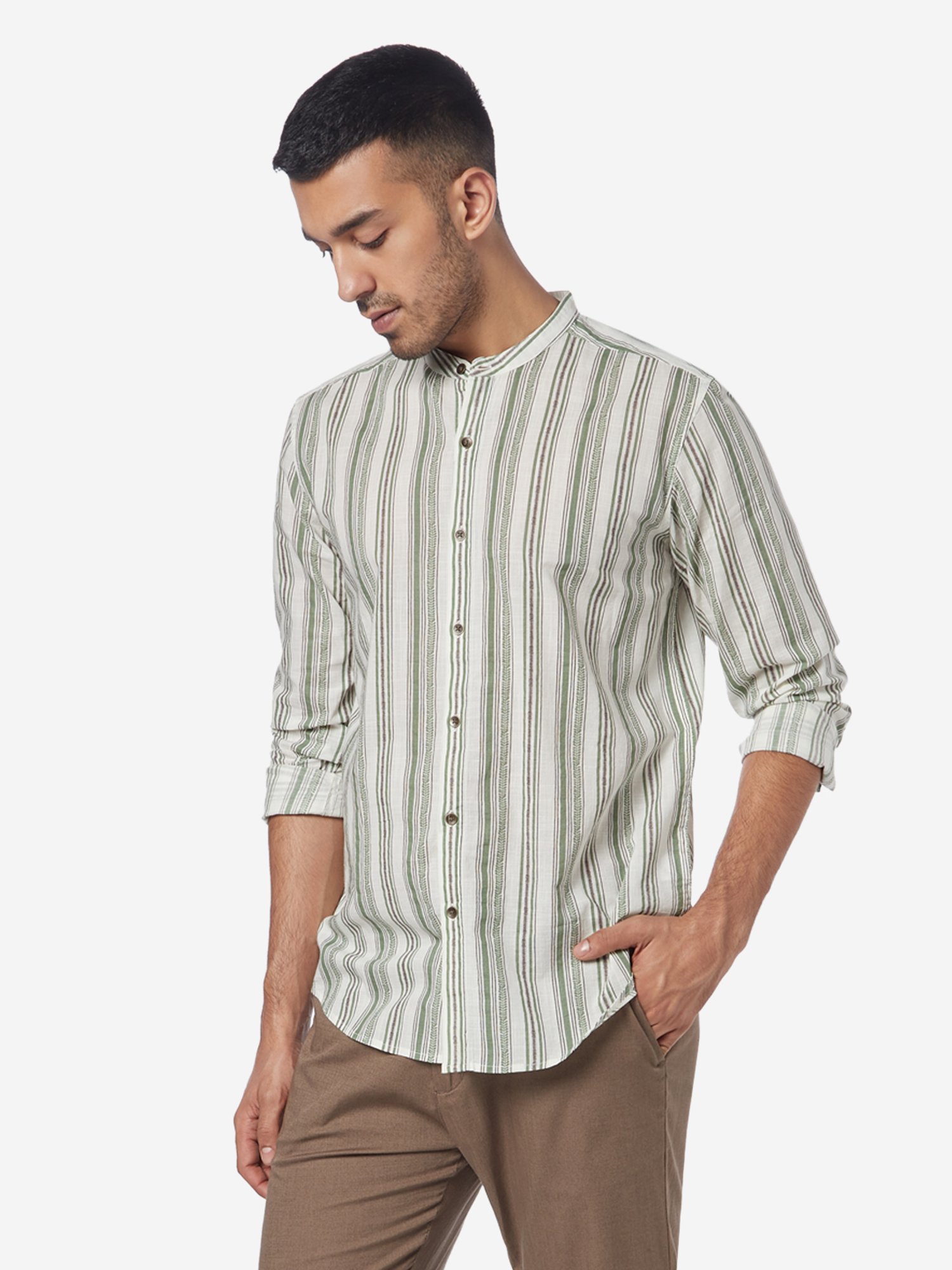 striped resort shirt