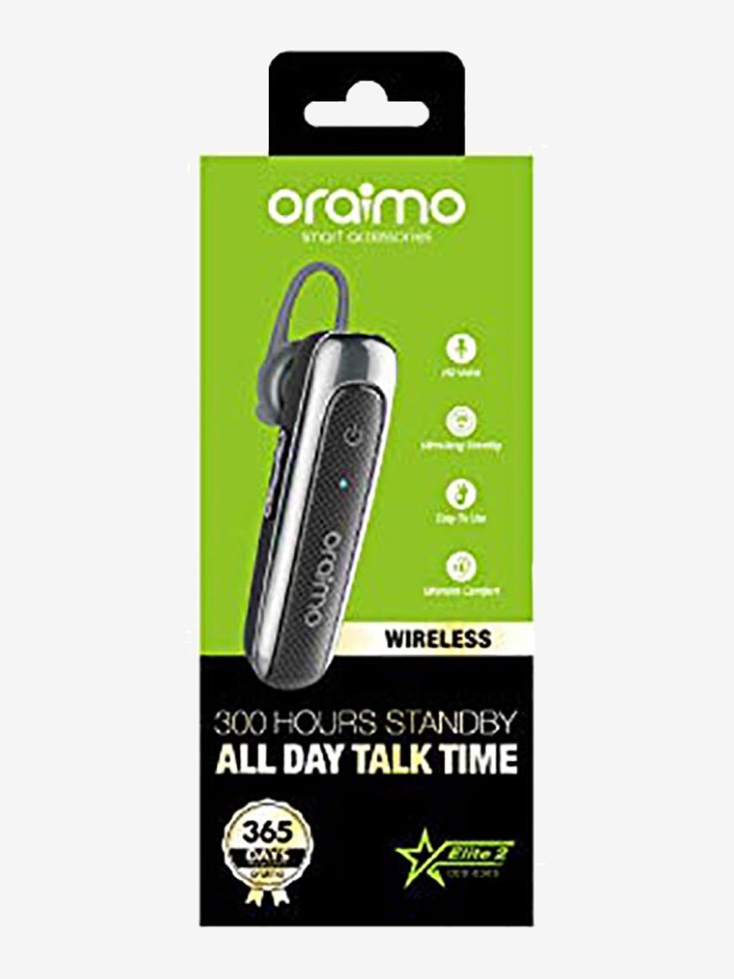 Buy Oraimo Elite 2 OEB E36S Mono Bluetooth Headset with Mic Black