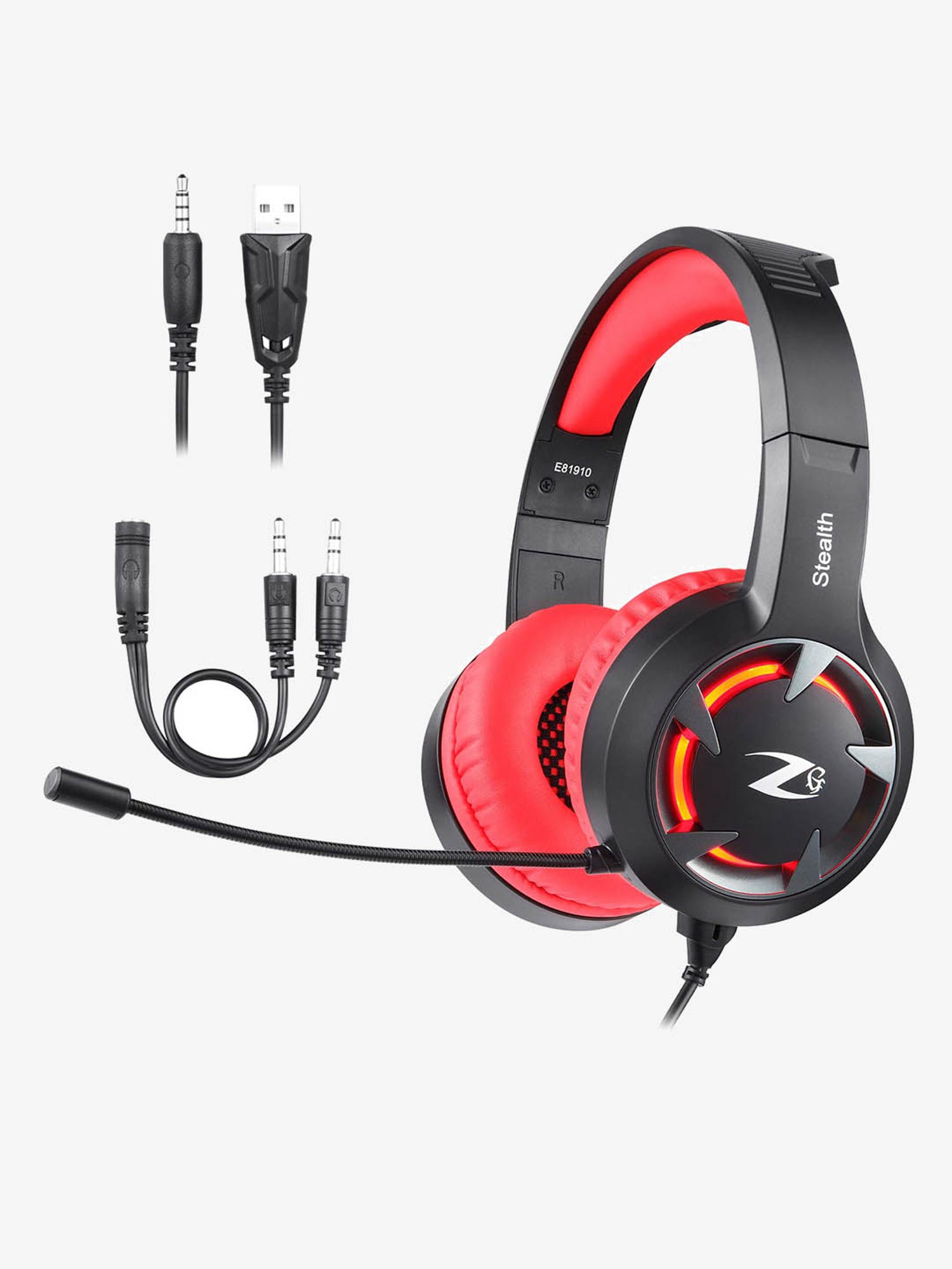 wired gaming headset with mic