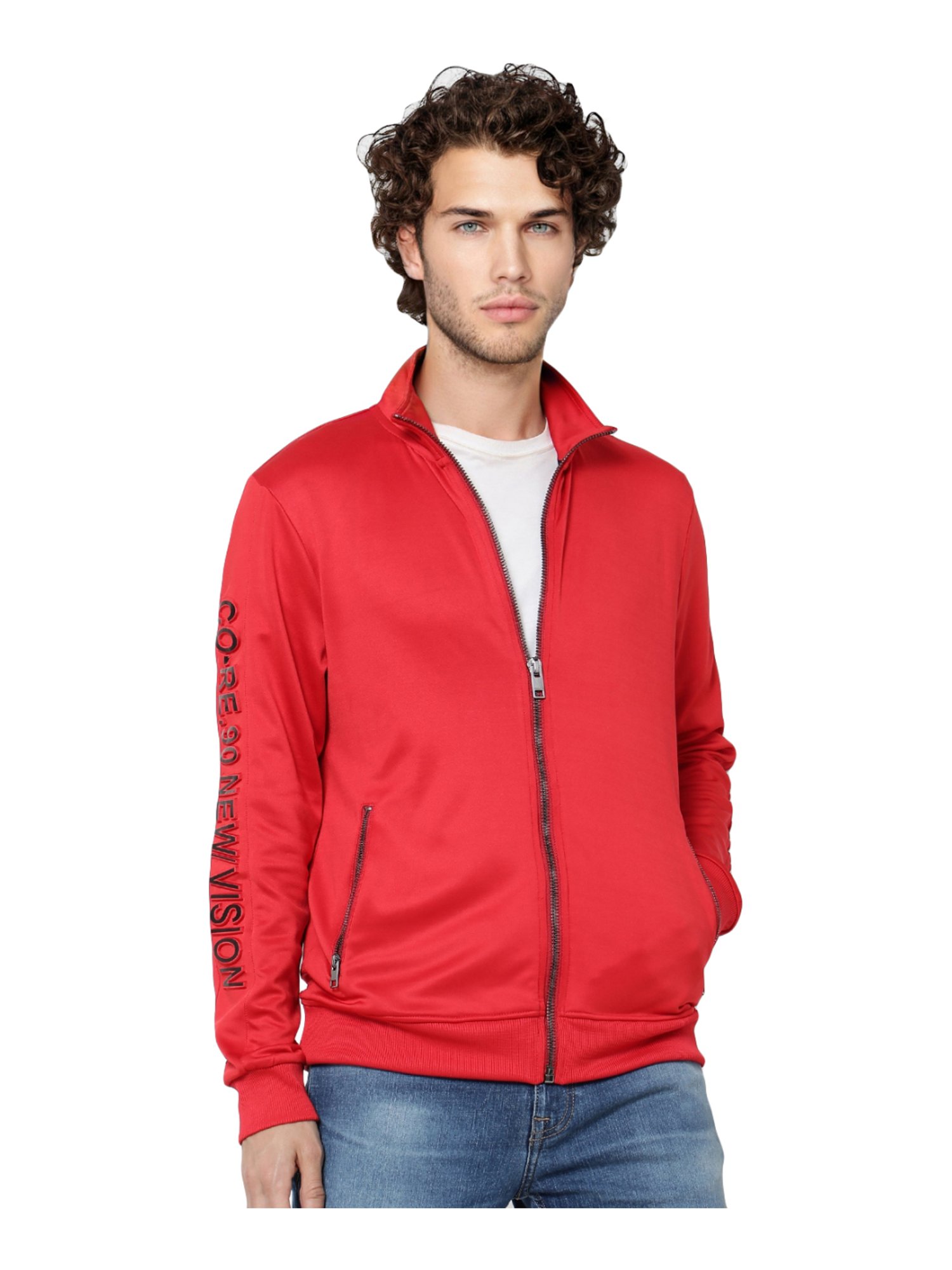 Jack jones red jacket best sale