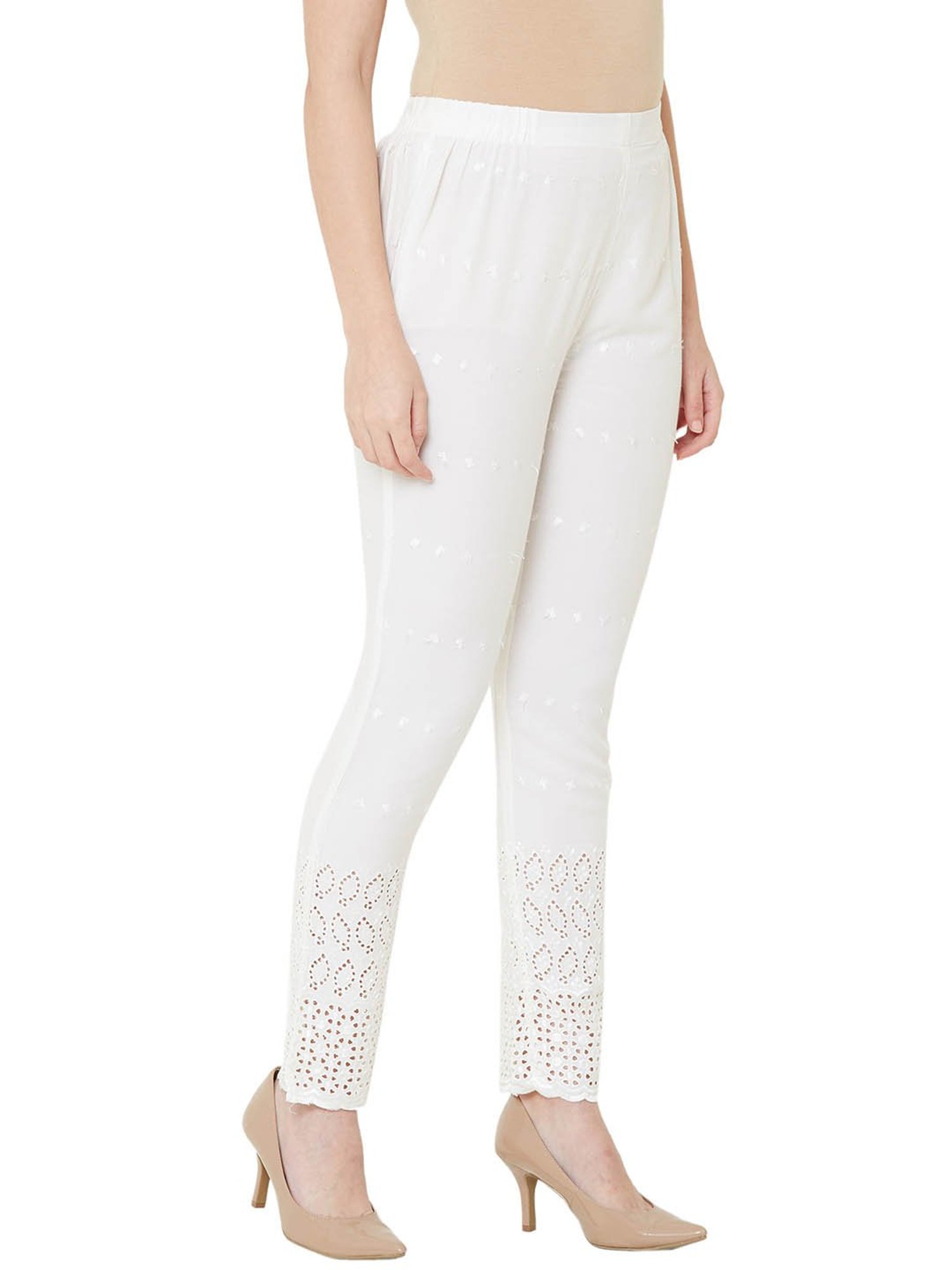 Plain White Cotton Ladies Trousers, Formal Wear, Women at Rs 475/piece in  New Delhi
