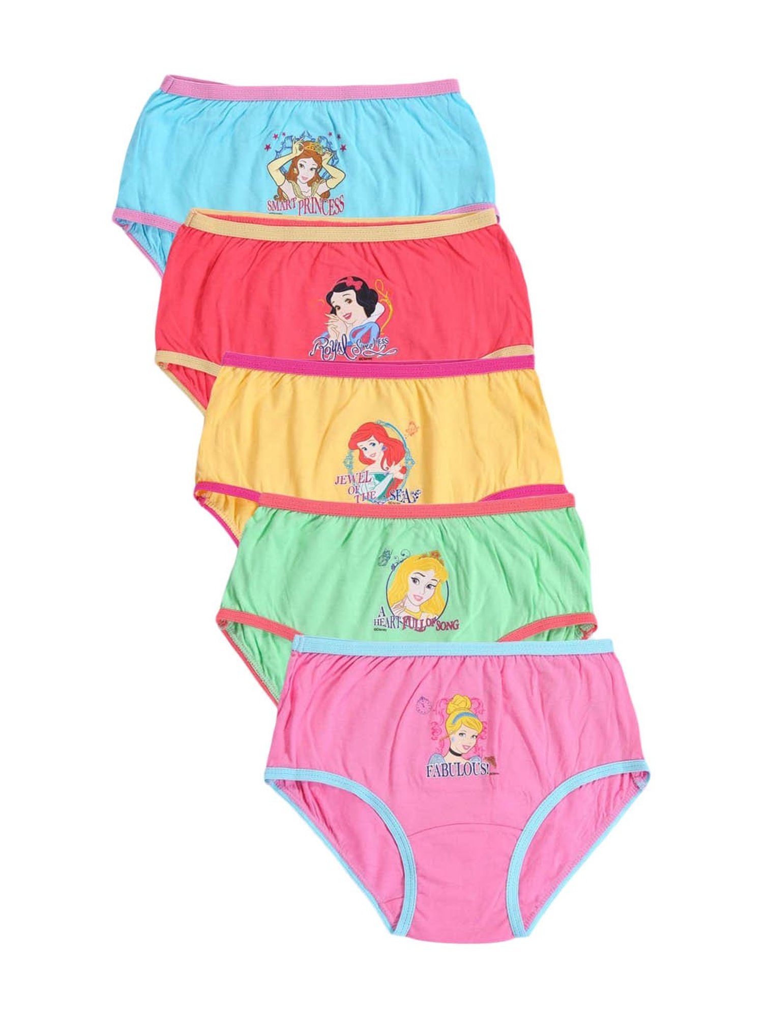 BODYCARE KIDS Girls Assorted Coloured Frozen Cotton Printed Panties Pack of  5