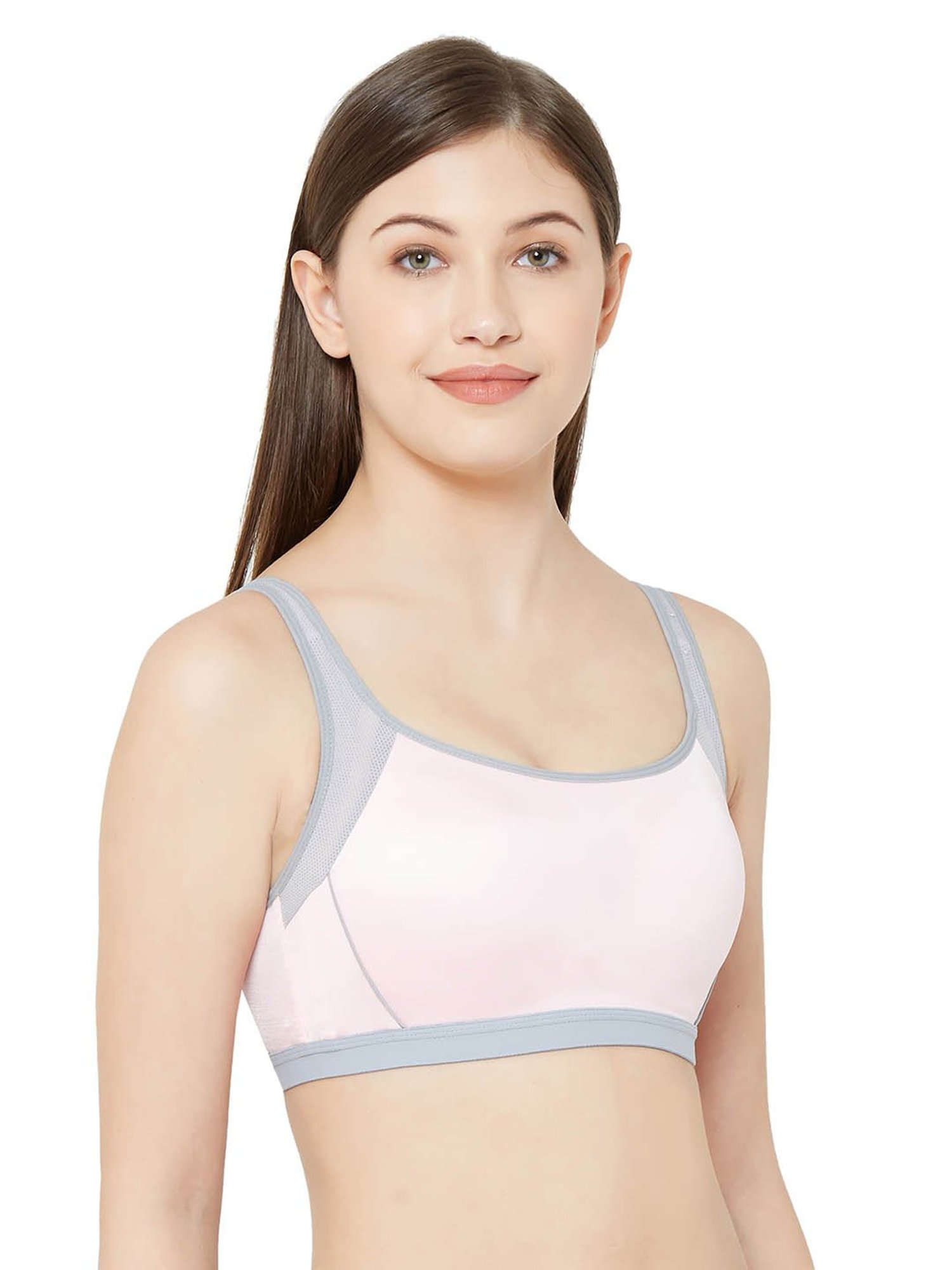 Buy Juliet Pink & Blue Non Wired Padded Sports Bra for Women Online @ Tata  CLiQ