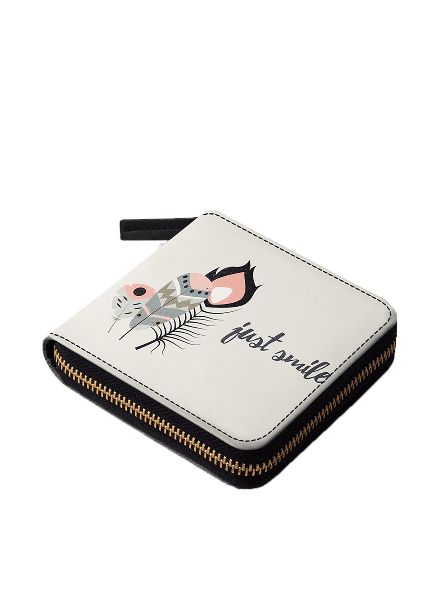 Buy DailyObjects Feathers 35 Zip Around Wallet for Women For Women At Best  Price @ Tata CLiQ