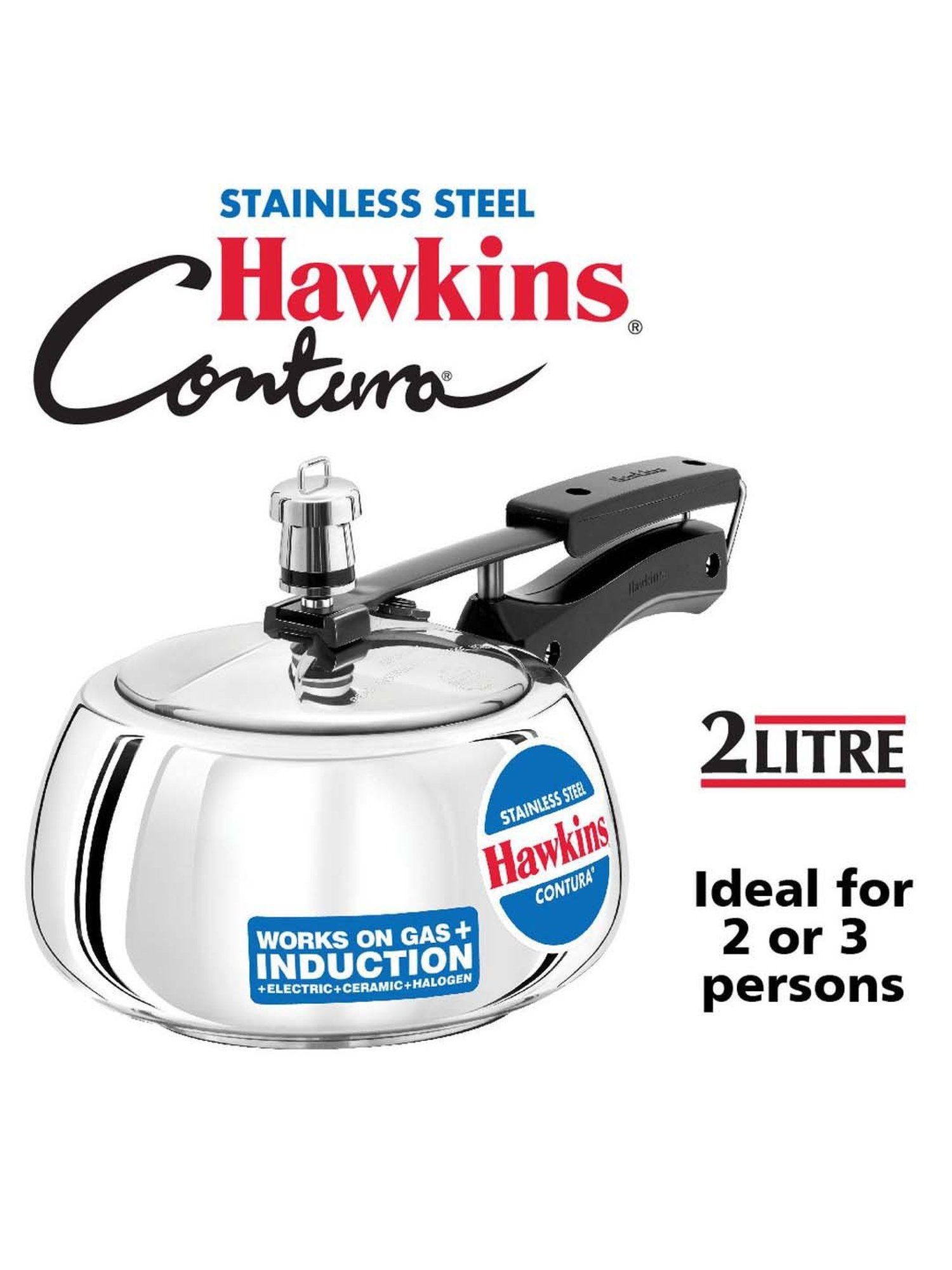 Buy Hawkins Silver Stainless Steel Pressure Cooker Set of 1 at