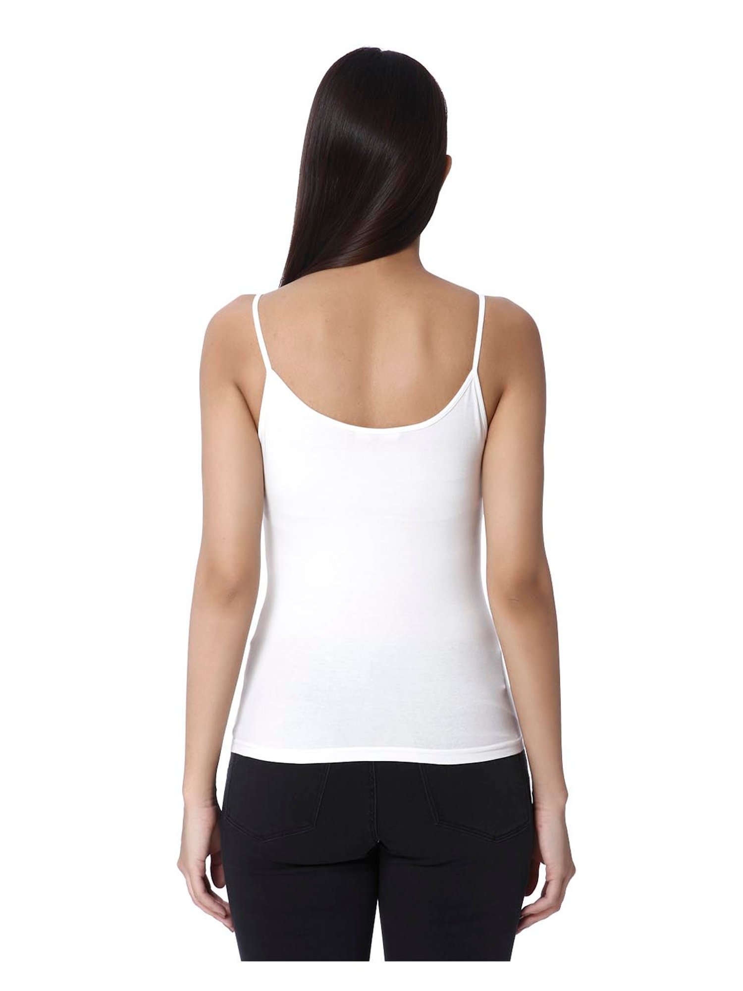 Buy Vero Moda Snow White Slim Fit Cami Top for Women Online @ Tata