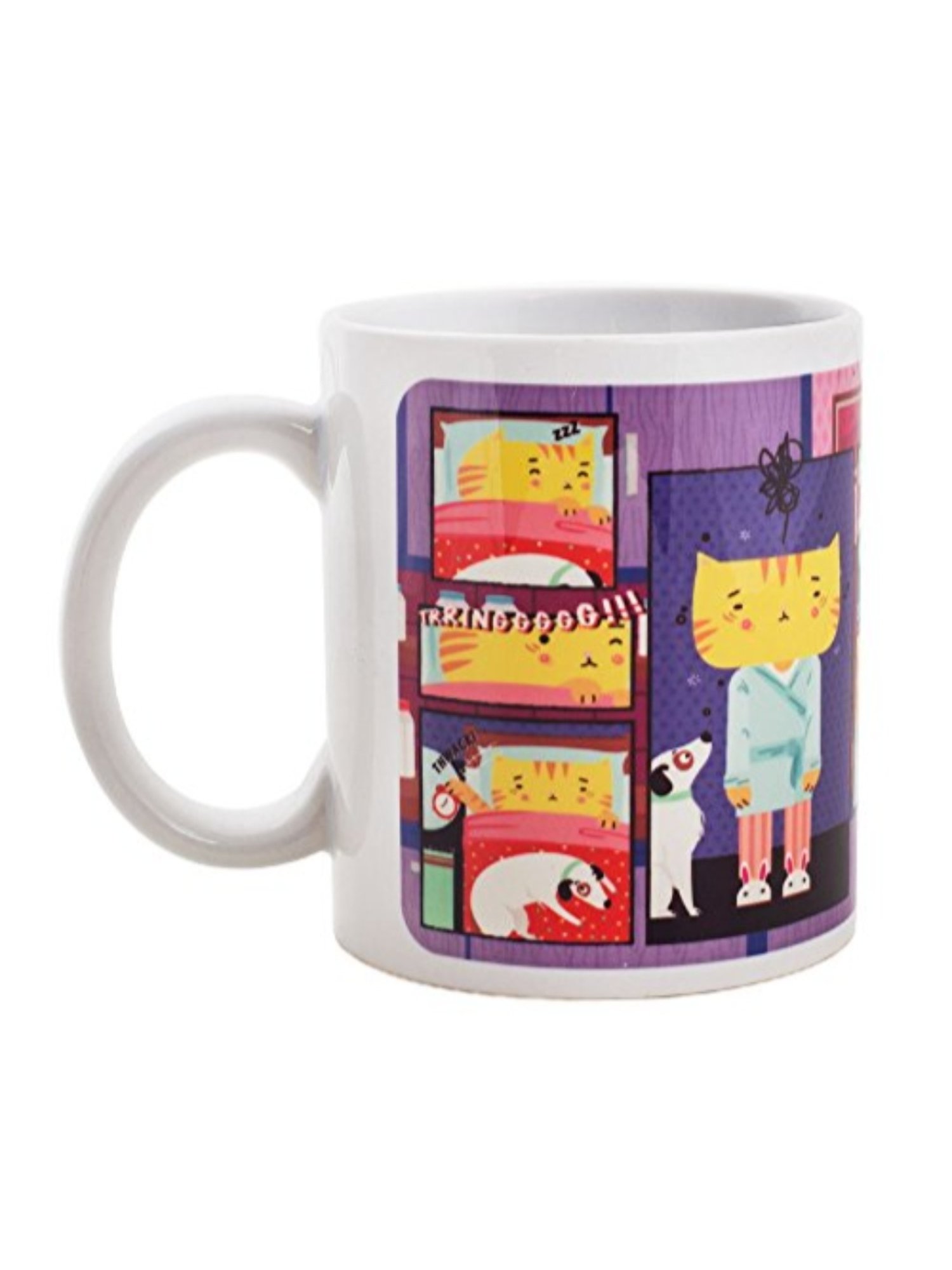 Buy Chumbak It S Coffee Time Purple Ceramic Coffee Mug 300 Ml Set Of 1 Online At Best Prices Tata Cliq