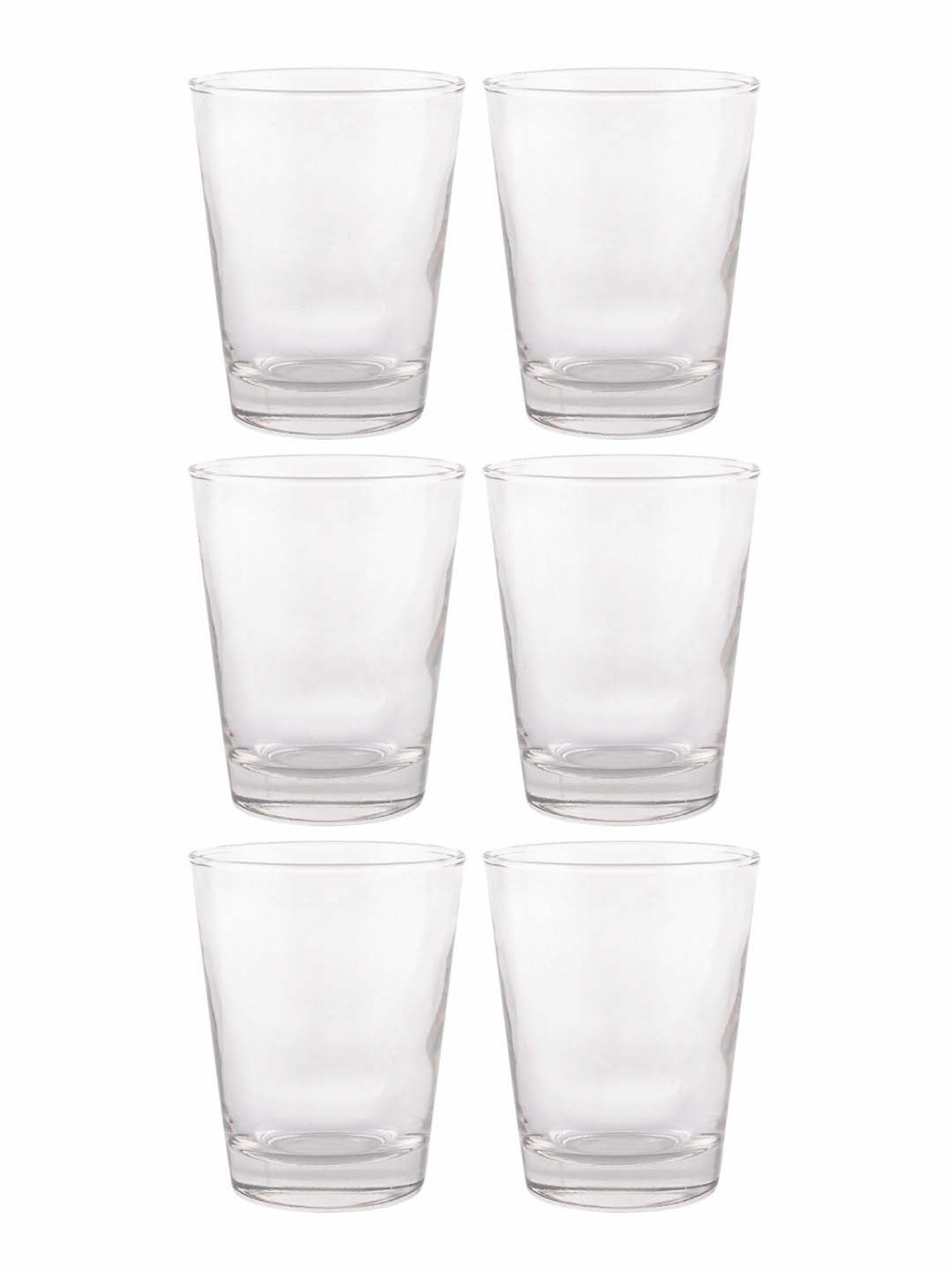 Buy Ceradeco Walse Thumb Shaped 220ml Water Juice Glass Set Of 6