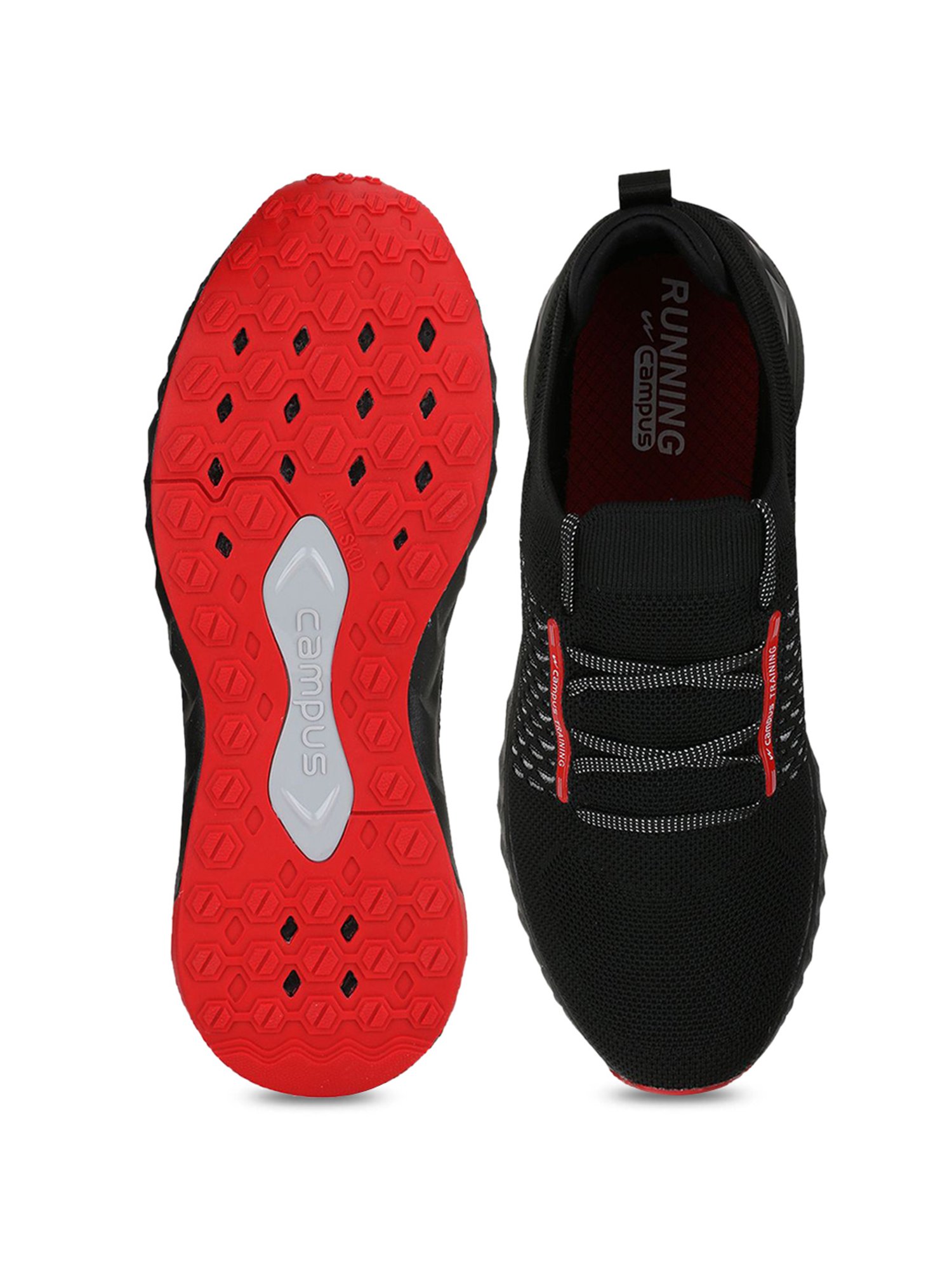 Campus Street-Run Black Running Shoes 