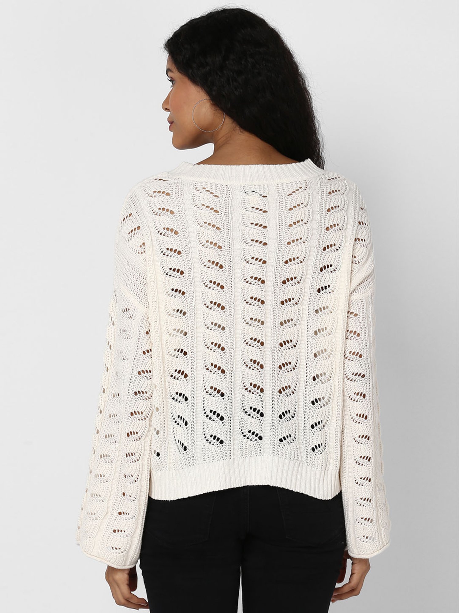 AE Crochet V-Neck Sweater