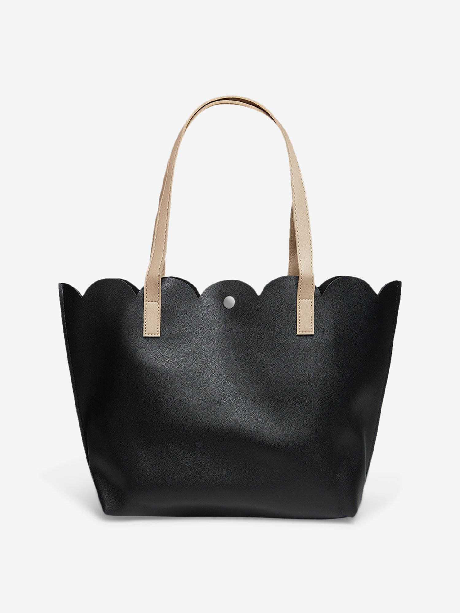 pleather tote bag