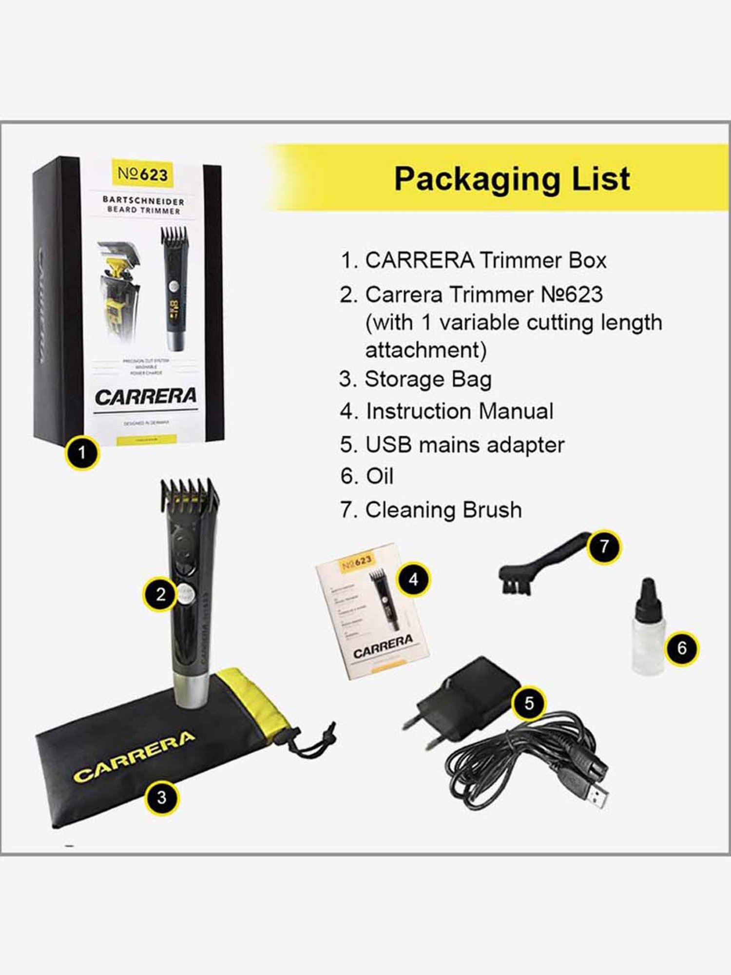 carrera beard trimmer