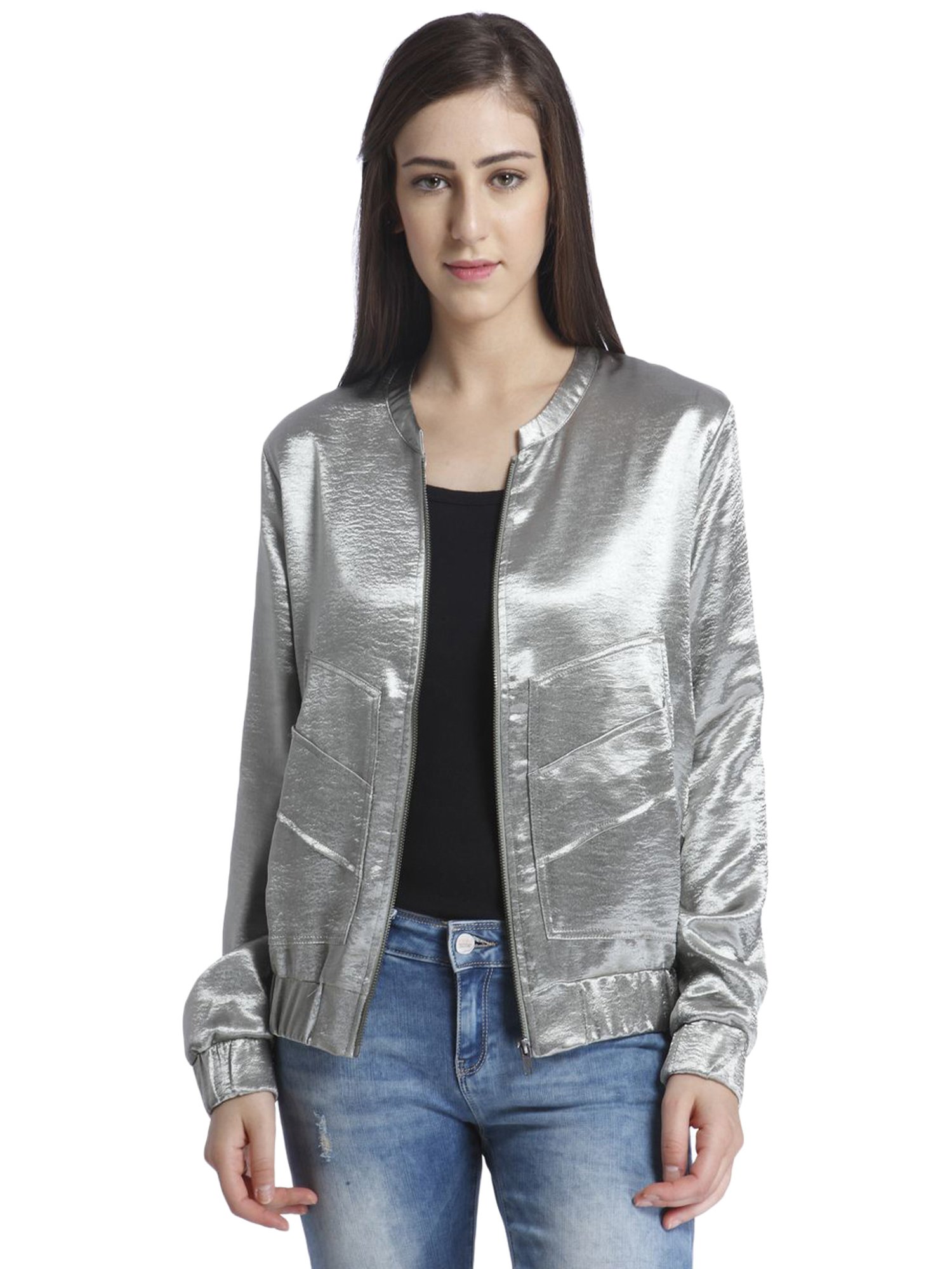 Buy Men's Silver Holographic Disco Bomber Jacket Online in India - Etsy