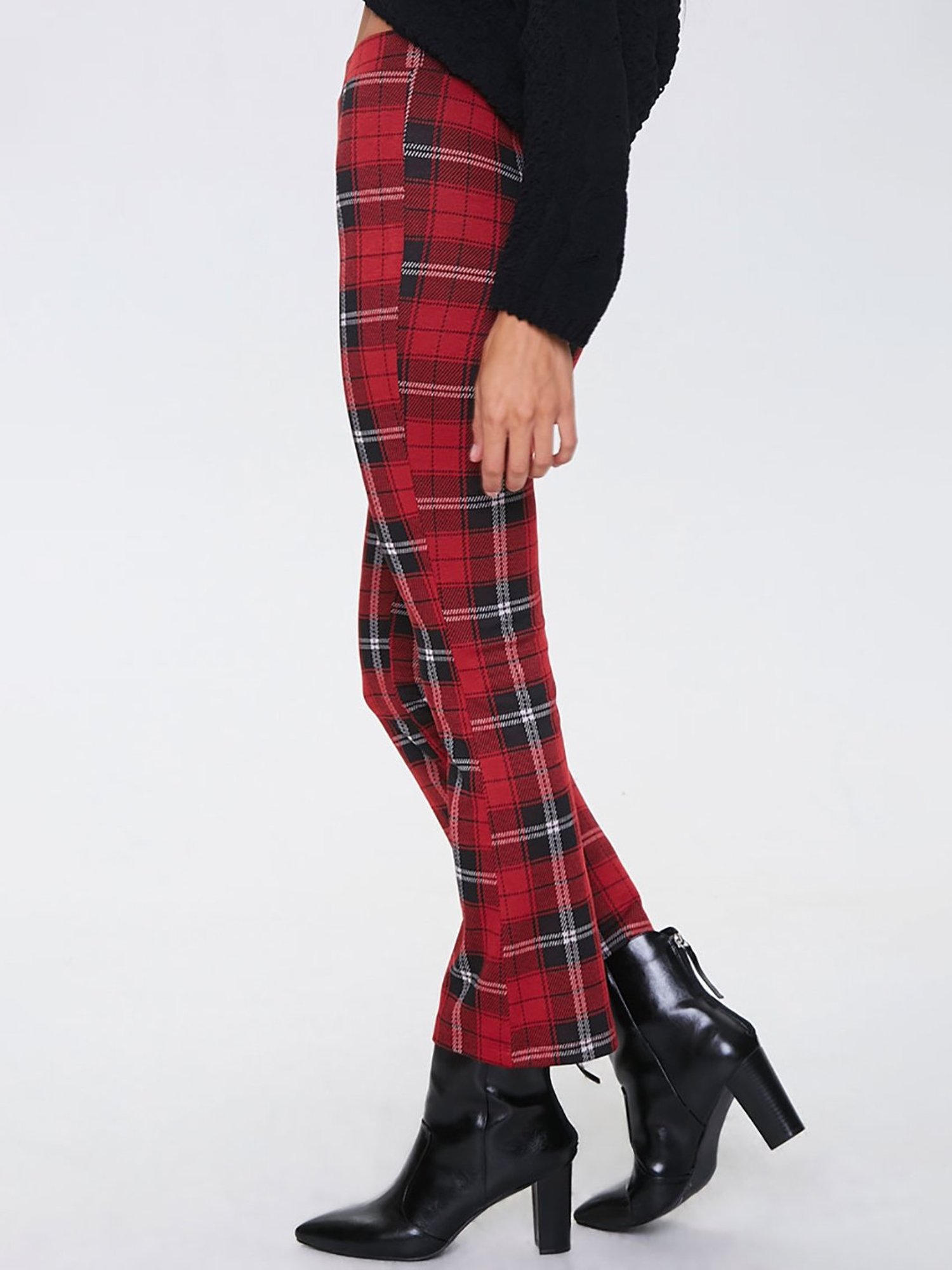 Red plaid pants PULLBEAR checkered trousers tartan gingham Womens  Fashion Bottoms Other Bottoms on Carousell