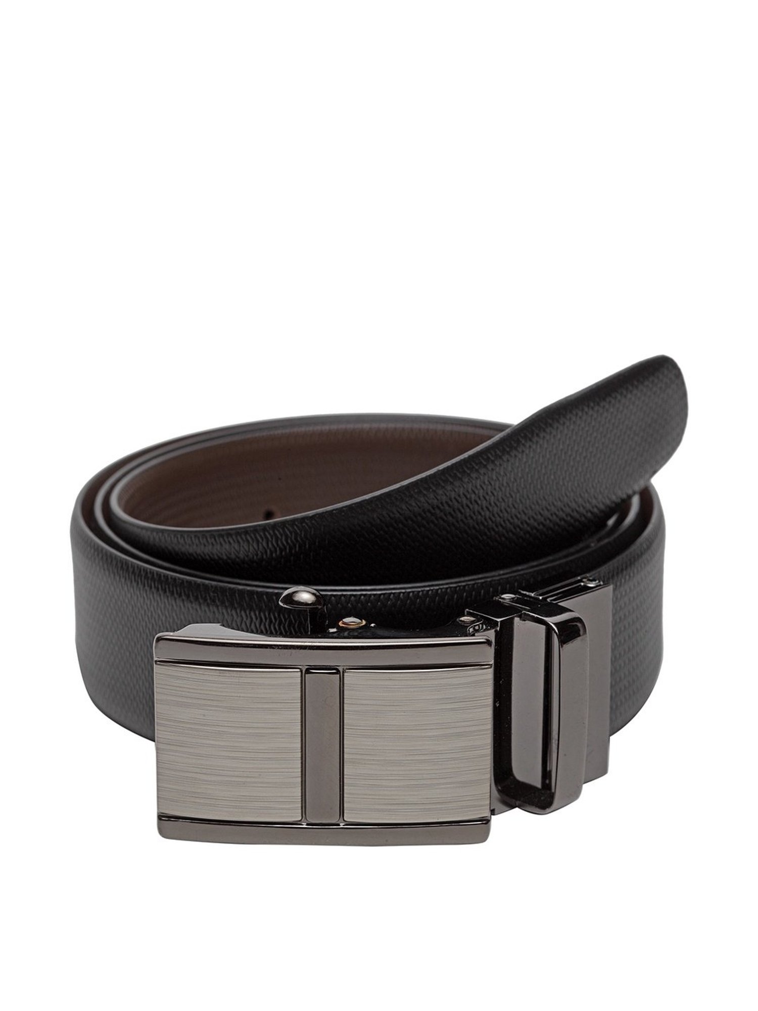 Buy Black & Brown Leather Reversible Belt for Men Online At Best Price @  Tata CLiQ