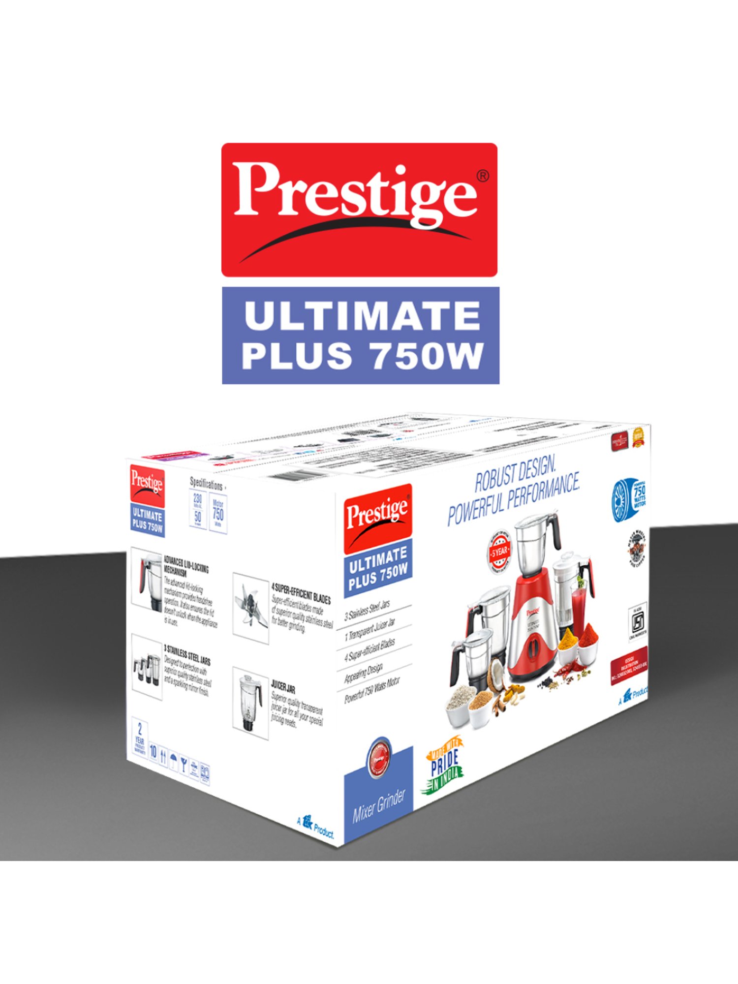 Prestige Ultimate Mixer Grinder 2025 www.alhudapk