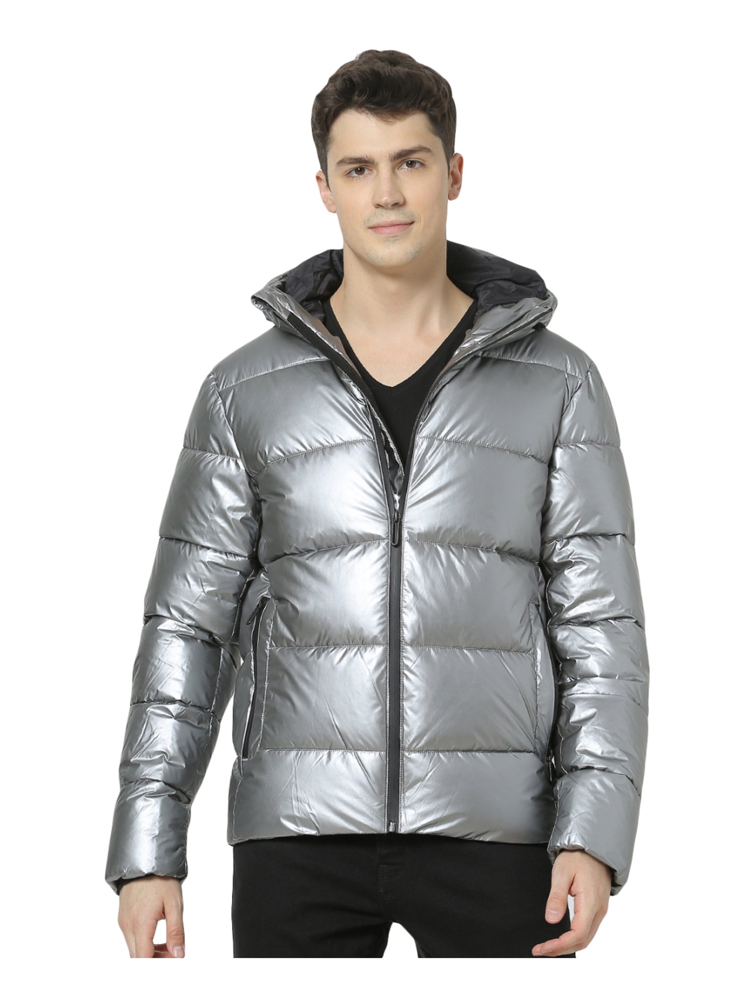 Silver jacket for outlet men