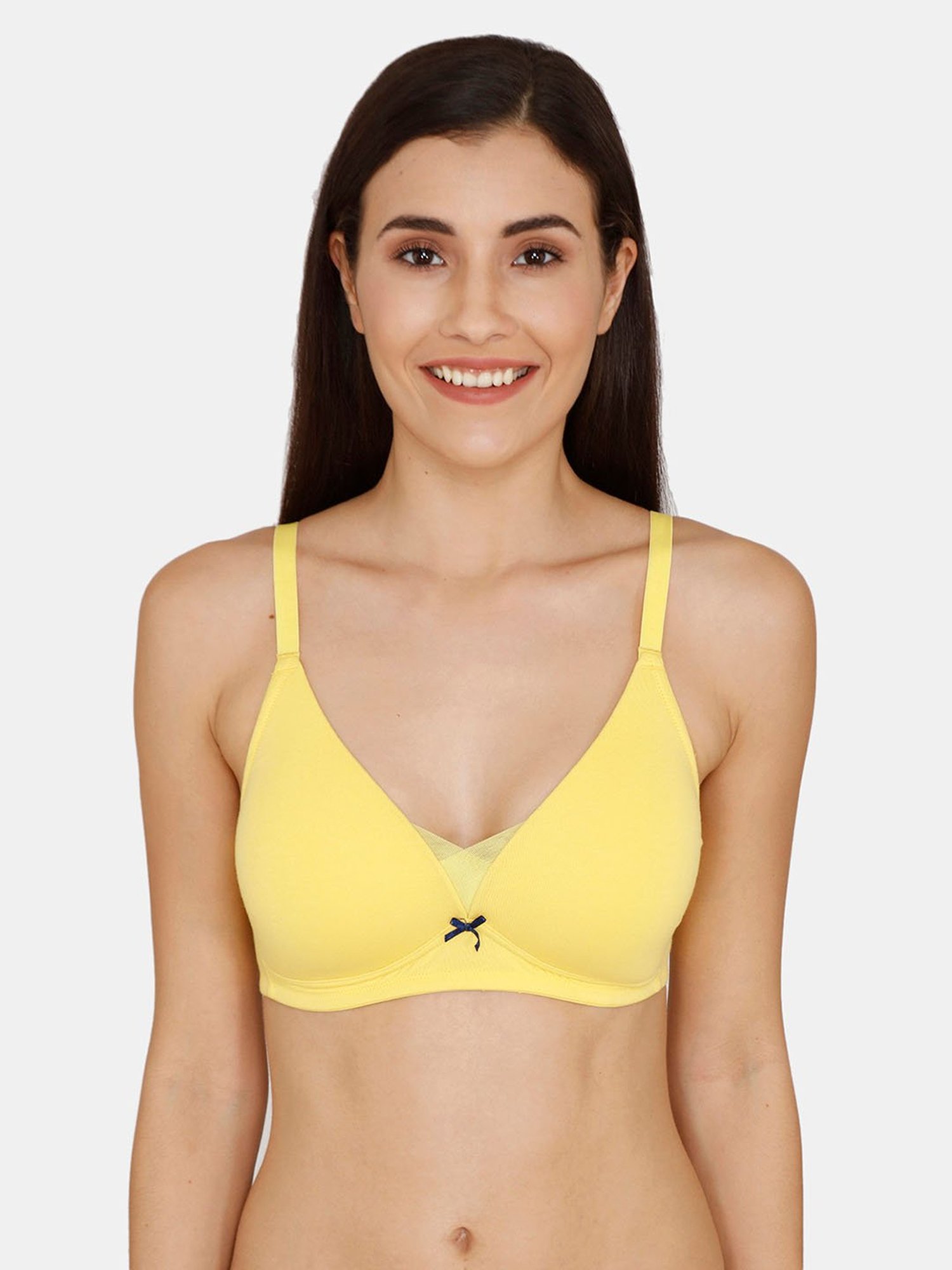 Buy Zivame Lemon Yellow Non Wired Padded T-Shirt Bra for Women Online @ Tata  CLiQ