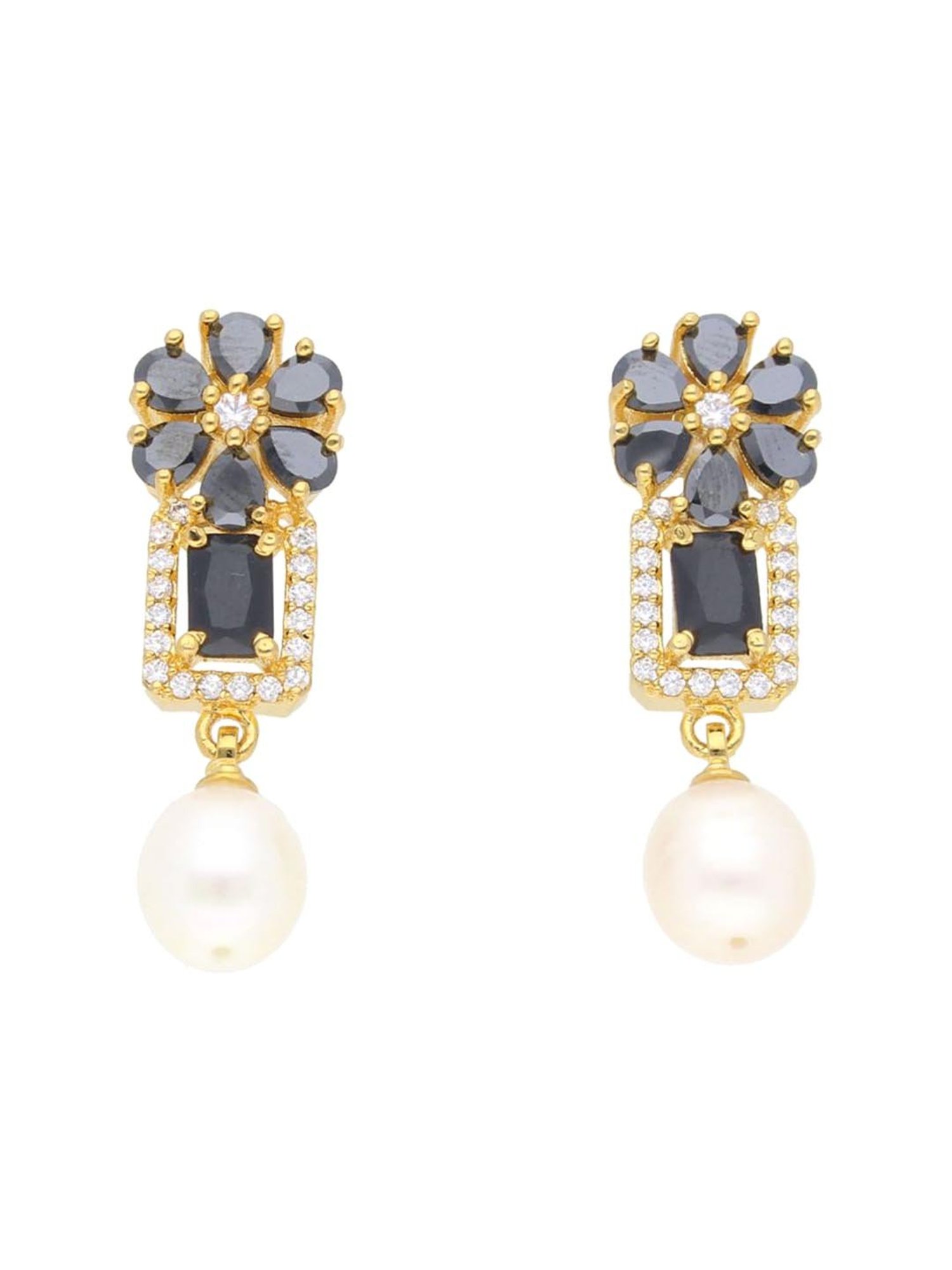 Flipkart.com - Buy Sri Jagdamba Pearls Pearl Earrings Pearl Alloy Stud  Earring Online at Best Prices in India