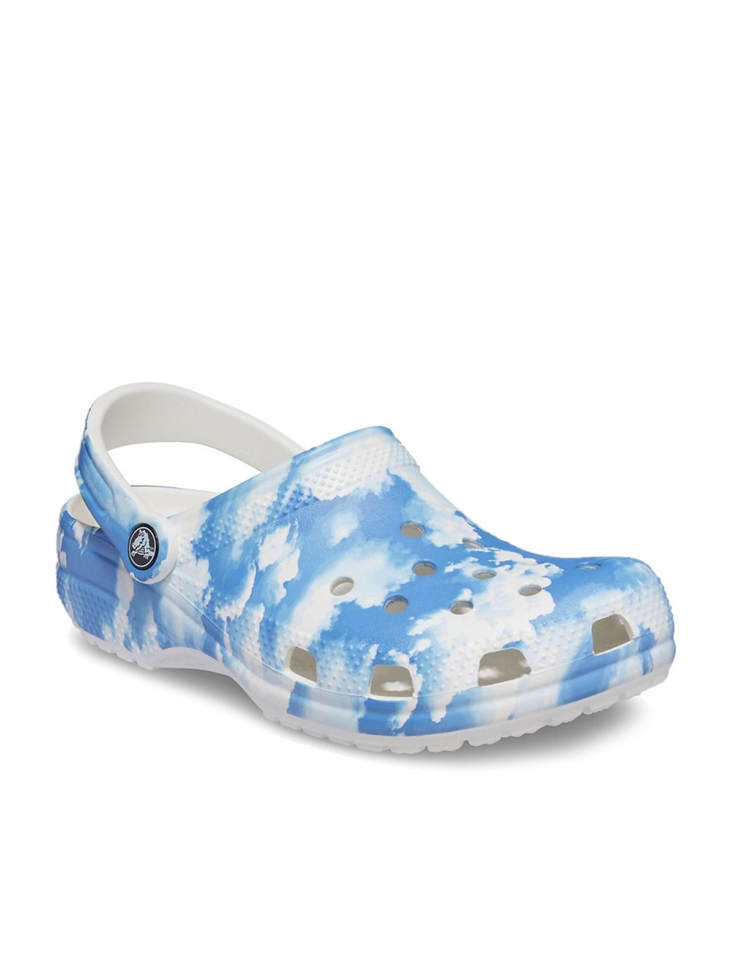 crocs blue white